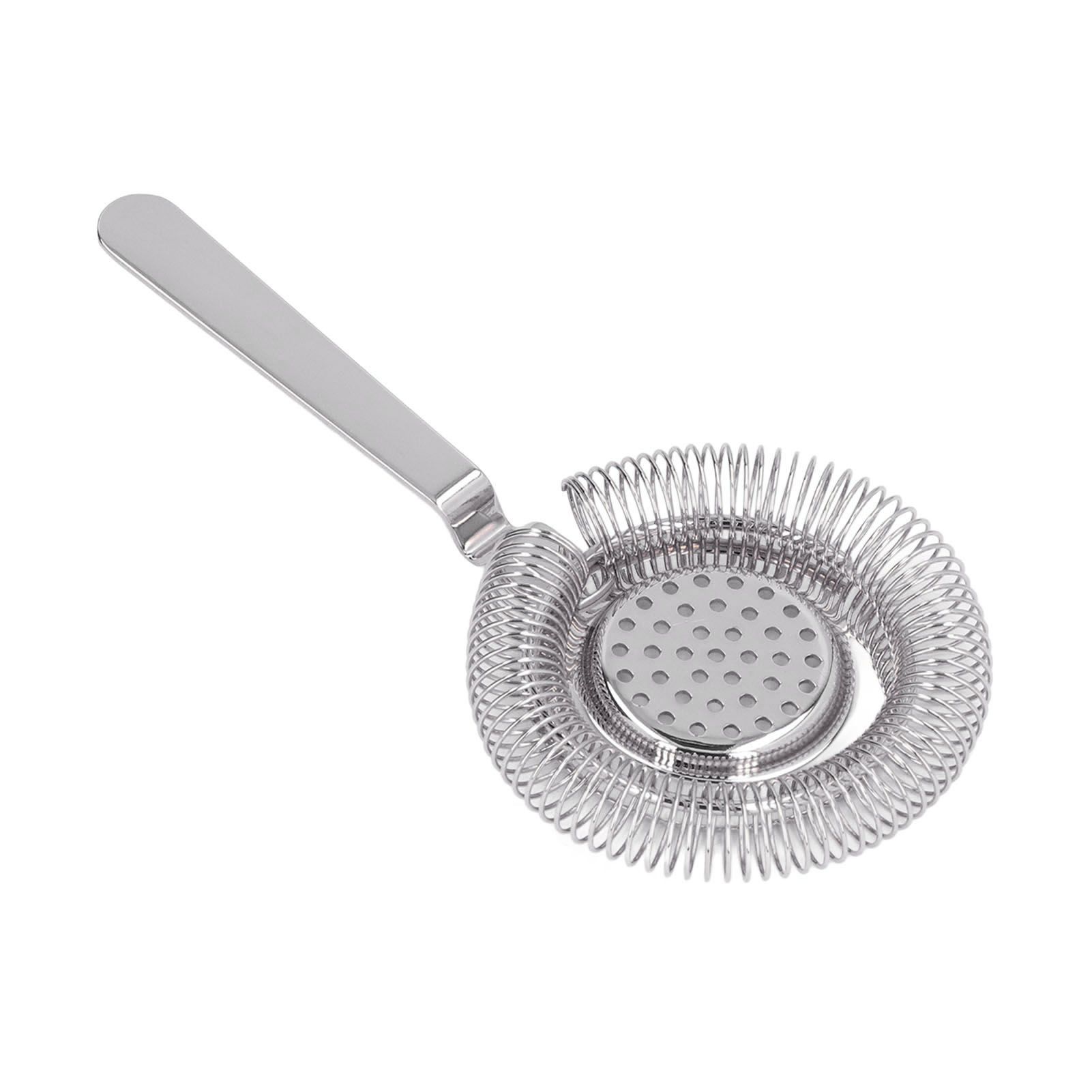 Bar Strainer Fine Filtering Professional Stainless Steel Cocktail Strainer for