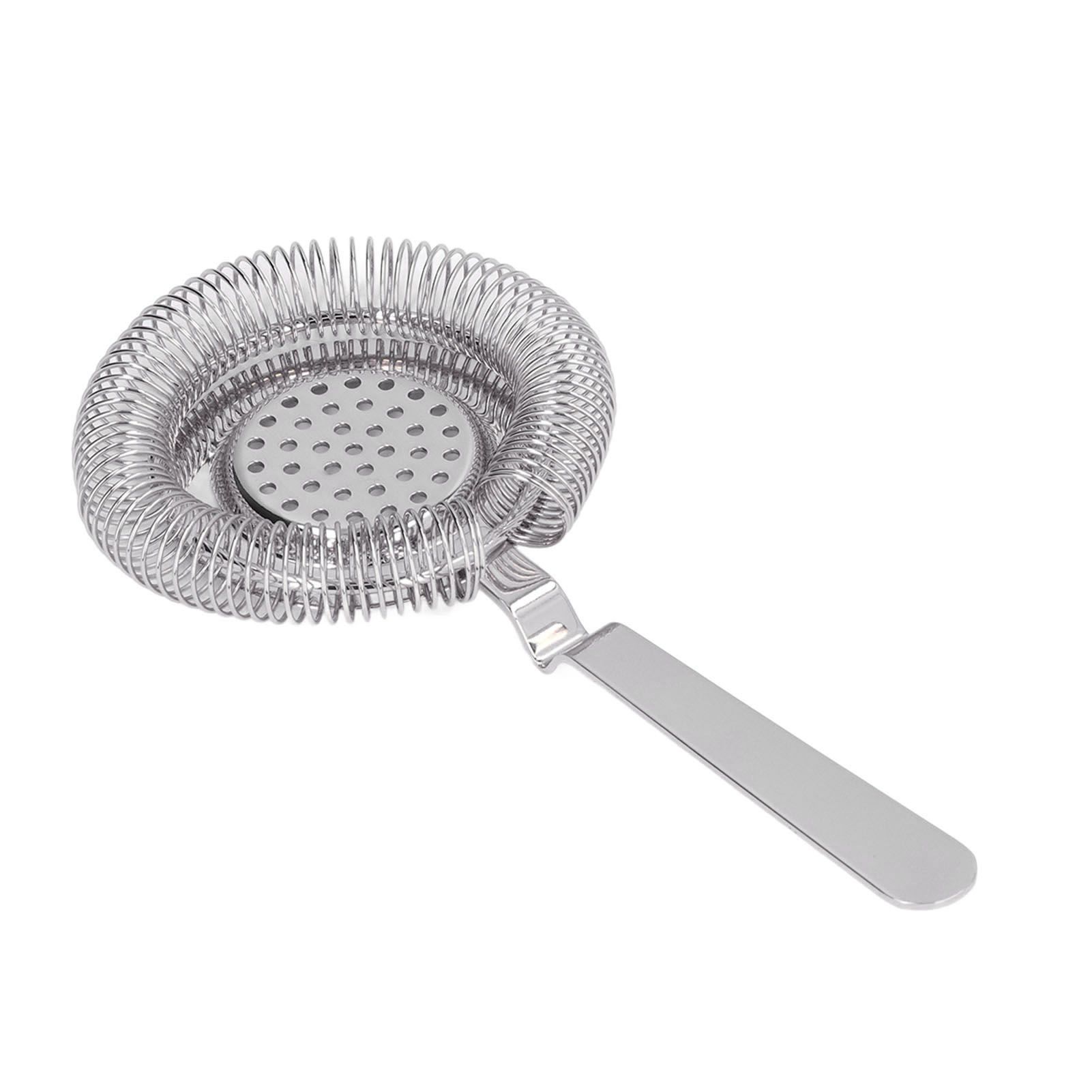 Bar Strainer Fine Filtering Professional Stainless Steel Cocktail Strainer for view 2
