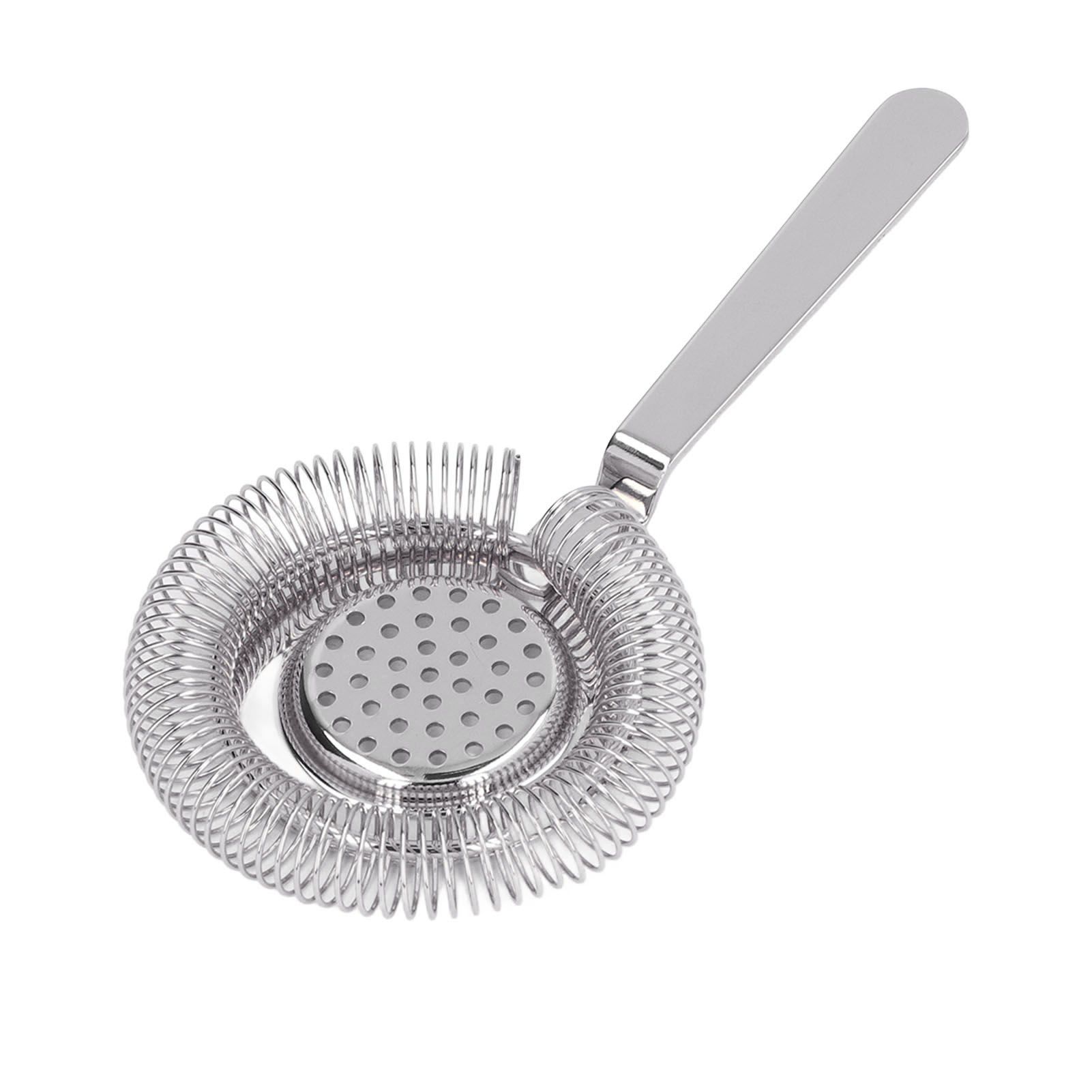 Bar Strainer Fine Filtering Professional Stainless Steel Cocktail Strainer for view 4