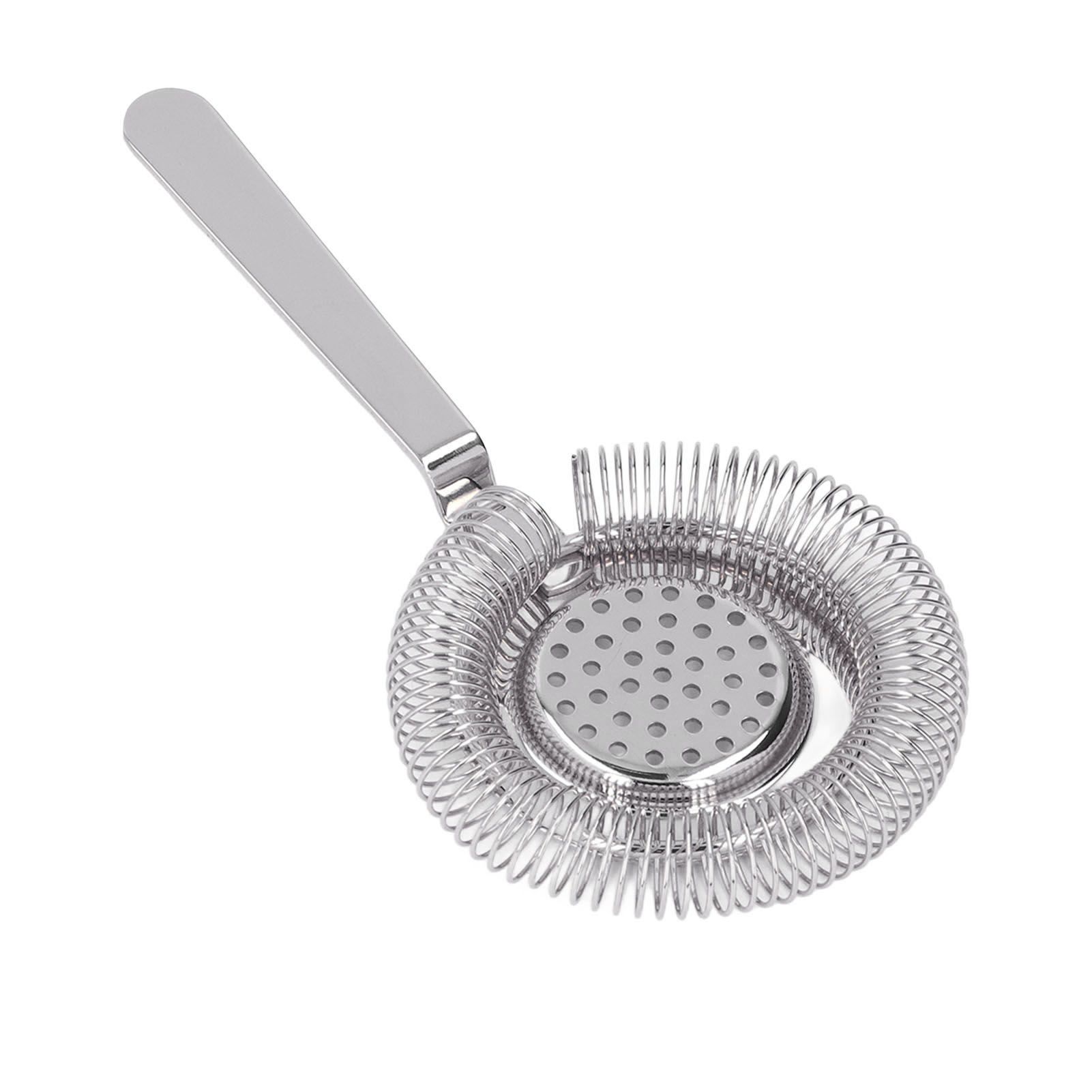 Bar Strainer Fine Filtering Professional Stainless Steel Cocktail Strainer for view 10