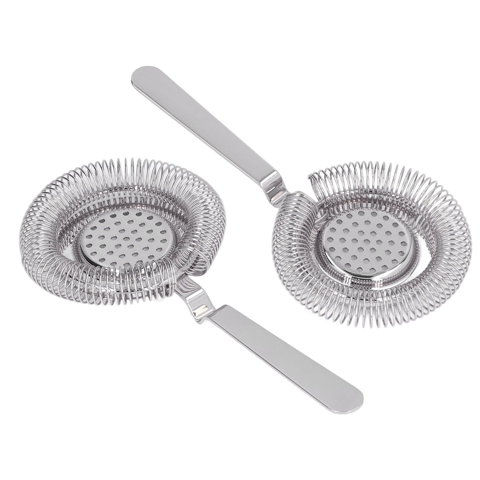 Bar Strainer Fine Filtering Professional Stainless Steel Cocktail Strainer for view 11
