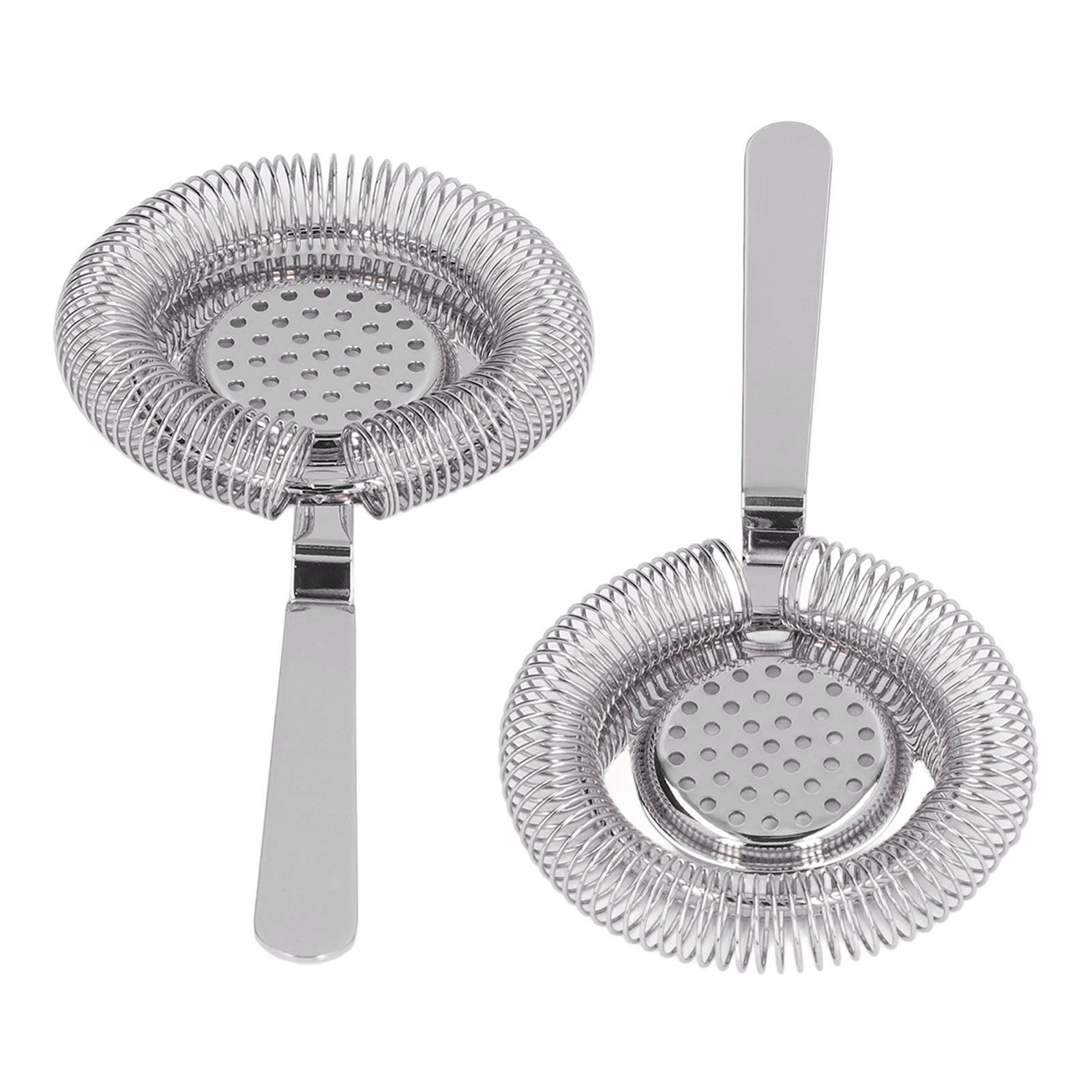 Bar Strainer Fine Filtering Professional Stainless Steel Cocktail Strainer for view 12
