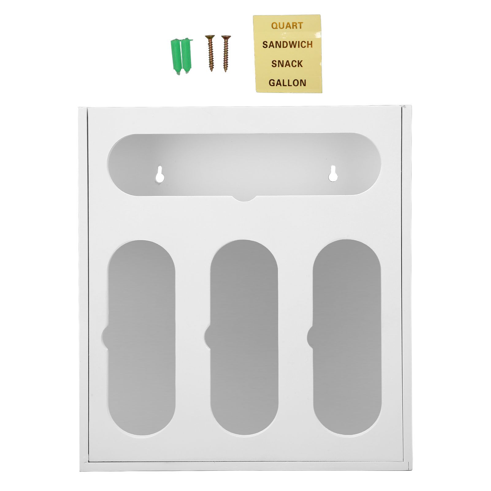 Food Storage Bag Container Bamboo Polished Finish Drawer Design Food Bag