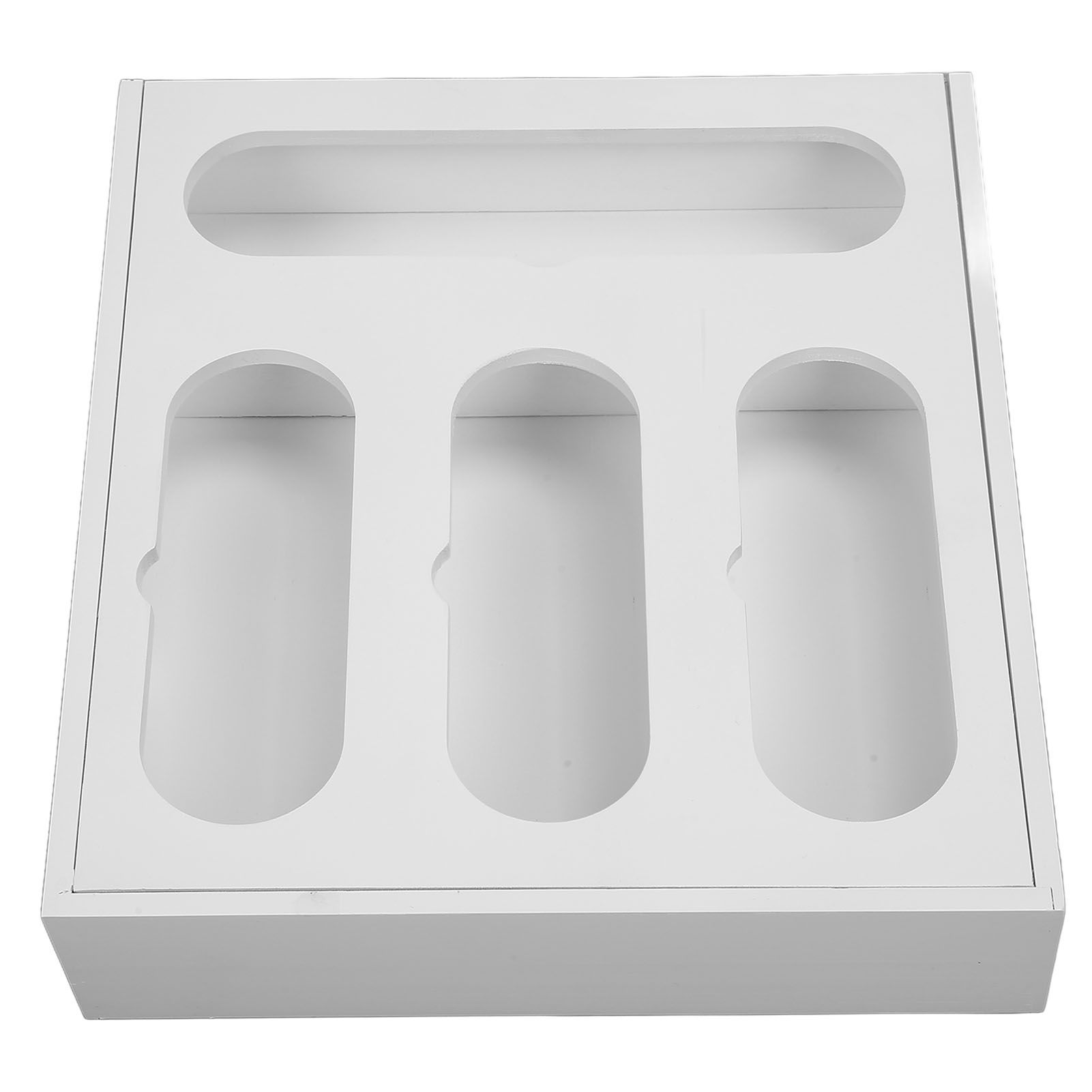 Food Storage Bag Container Bamboo Polished Finish Drawer Design Food Bag view 2