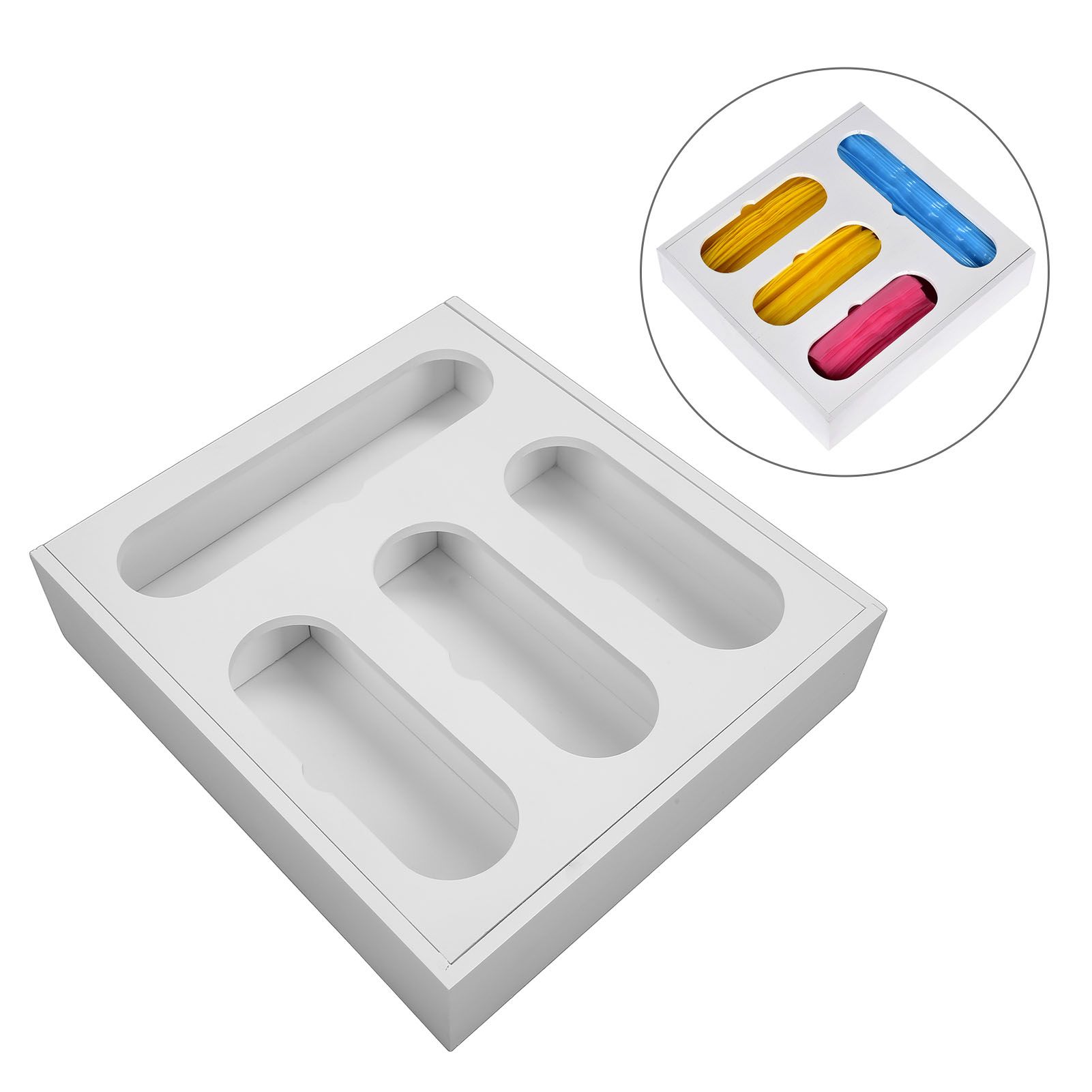 Food Storage Bag Container Bamboo Polished Finish Drawer Design Food Bag view 11