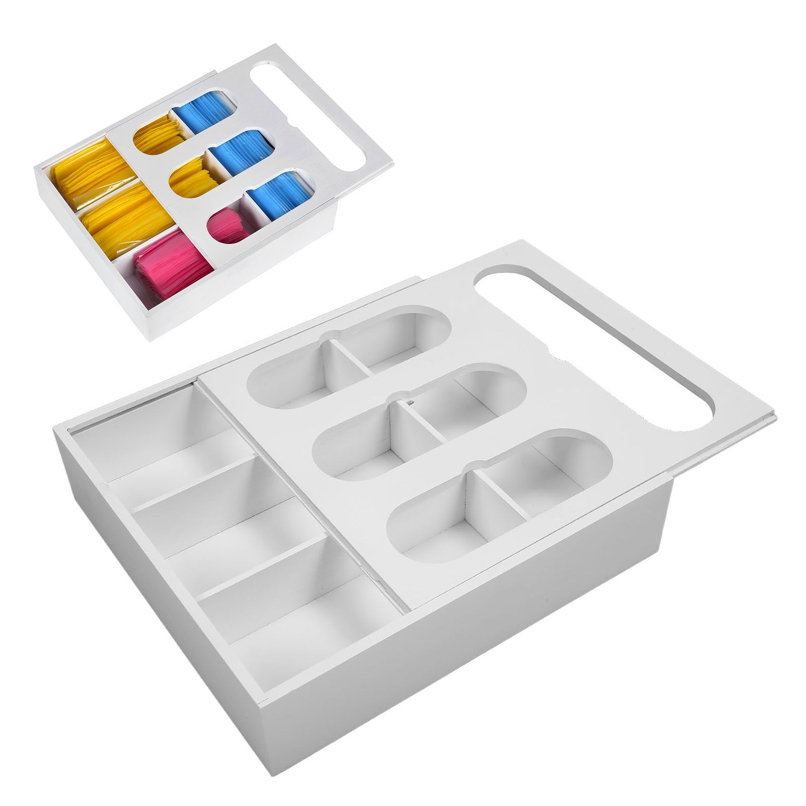 Food Storage Bag Container Bamboo Polished Finish Drawer Design Food Bag view 12