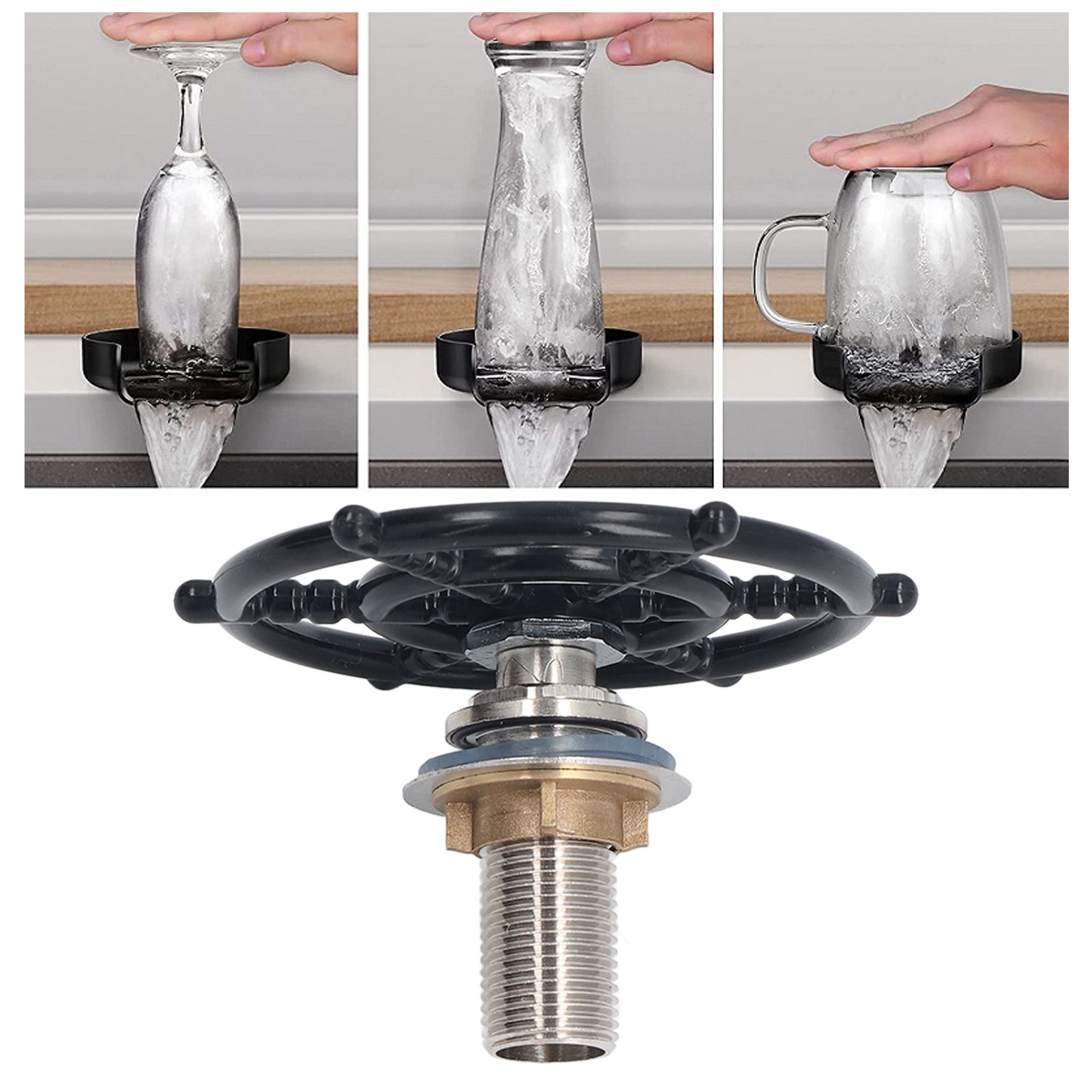 G1/2 External Thread High Pressure Cup Washer Stainless Steel Bottle Cleaning view 12