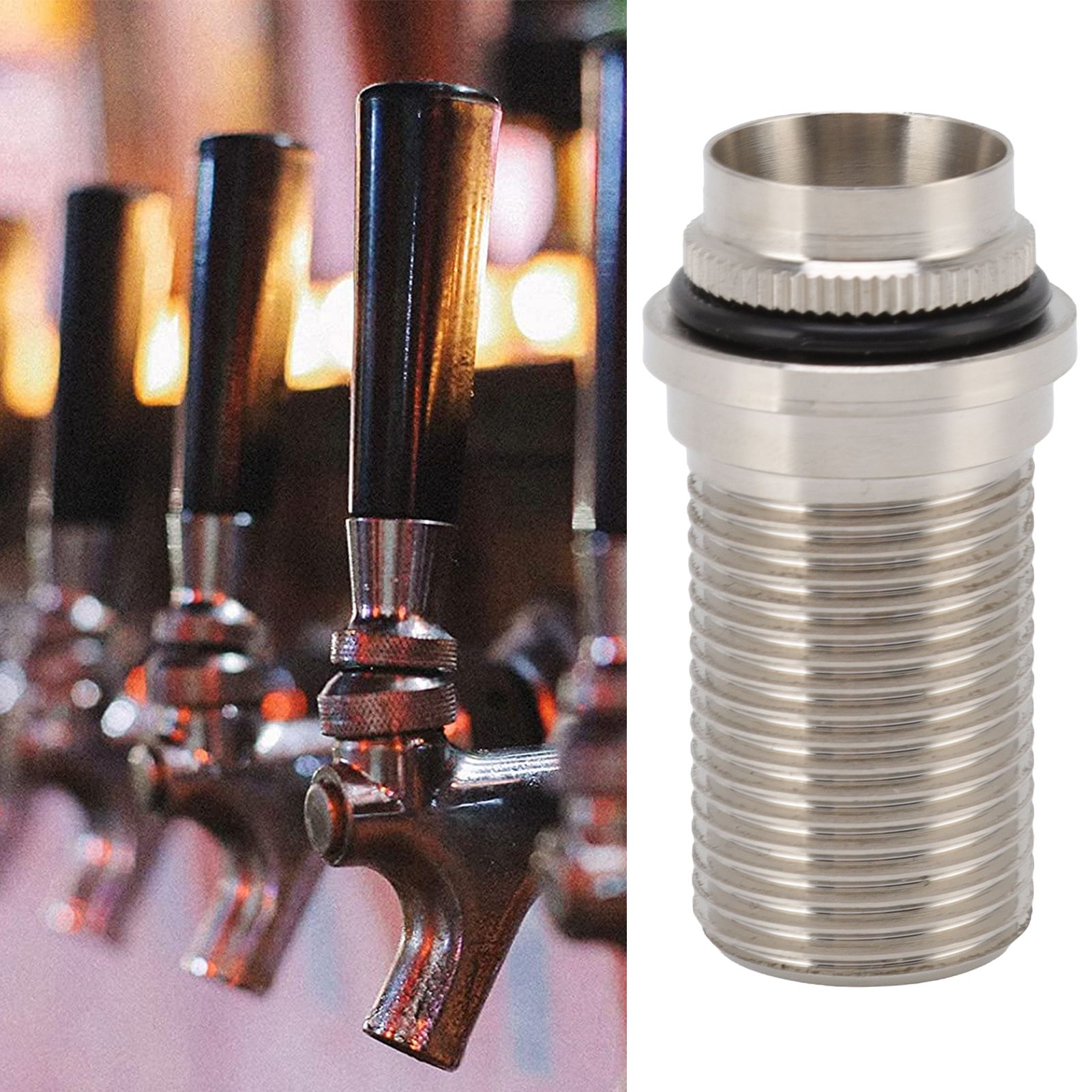 55mm Beer Tap Locking Flange G5/8 Draft Beer Flange Rod for Adjustable Keg view 12