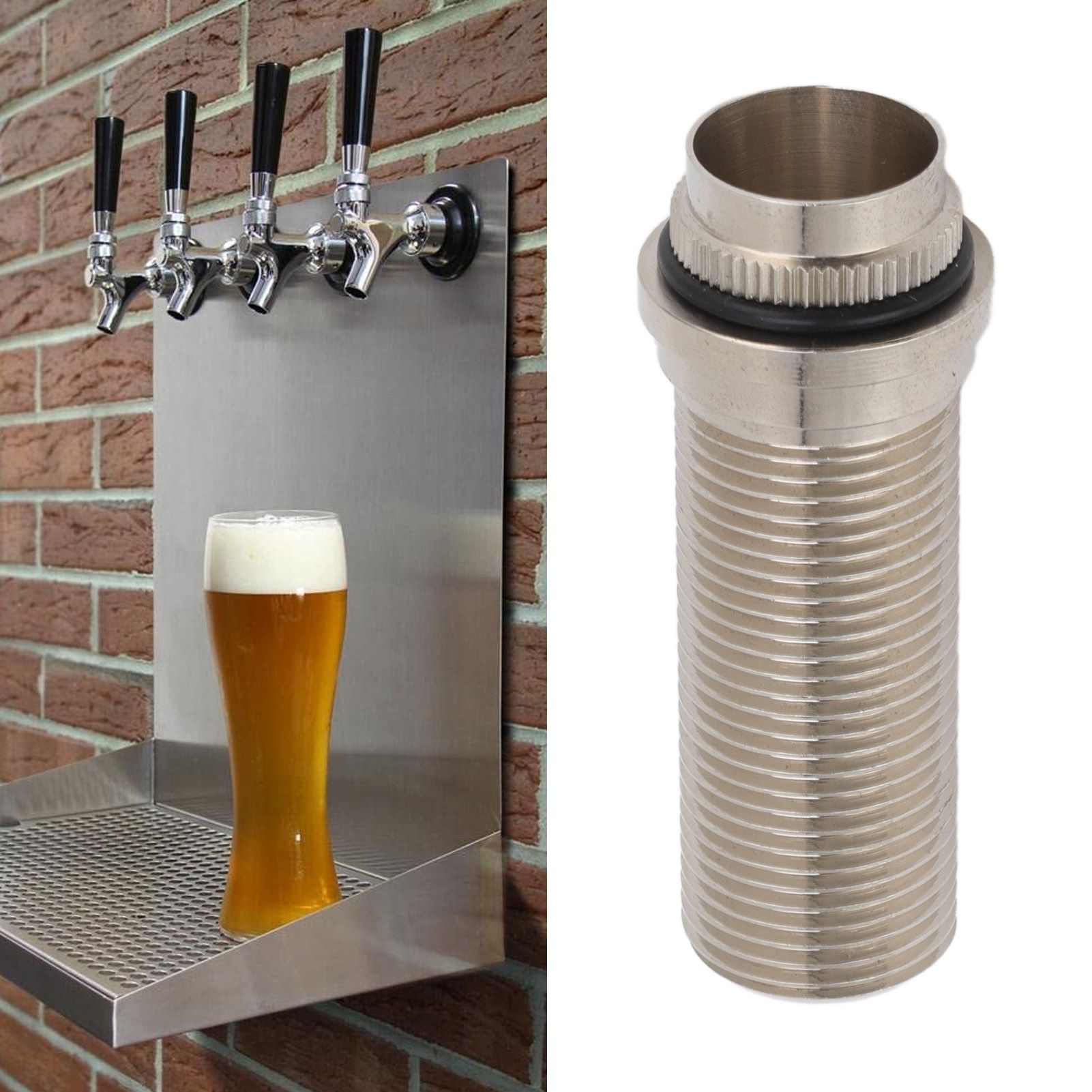 75mm Beer Tap Wall Locking Flange G5/8 Diameter for Homebrew Draft Beer view 11