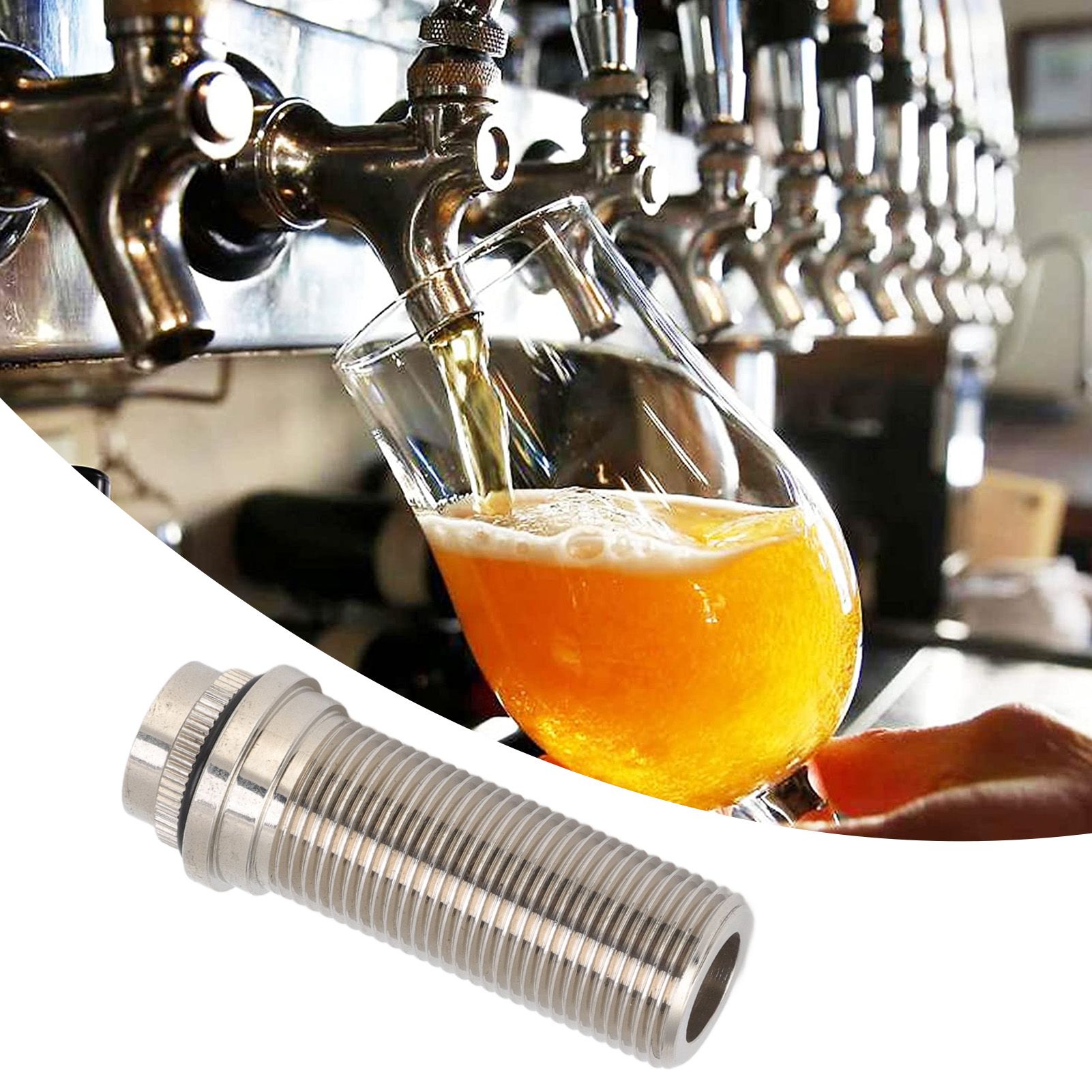 75mm Beer Tap Wall Locking Flange G5/8 Diameter for Homebrew Draft Beer view 12