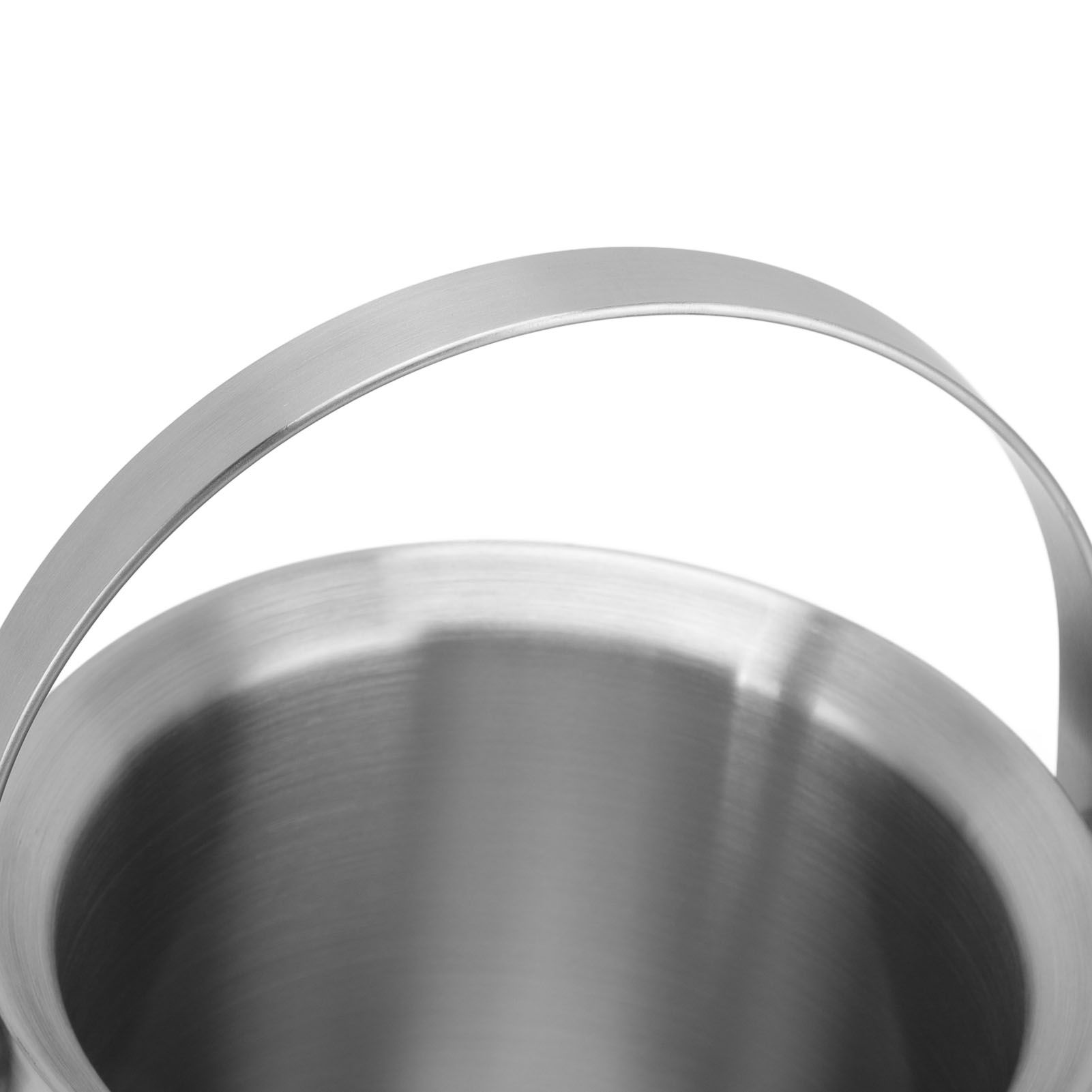 Stainless Steel Ice Bucket Double Layer Wine Champagne Beer Barrel with Handle view 13