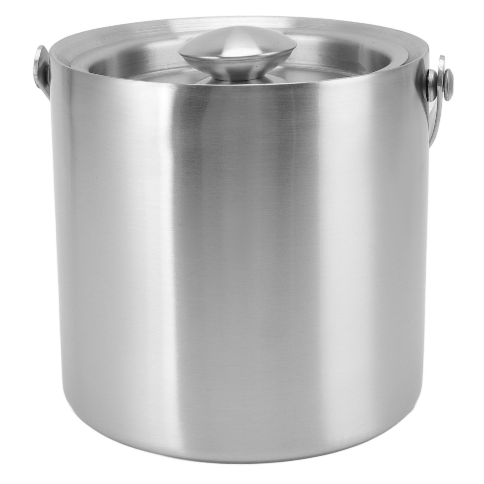 Stainless Steel Ice Bucket Double Layer Wine Champagne Beer Barrel with Handle view 10