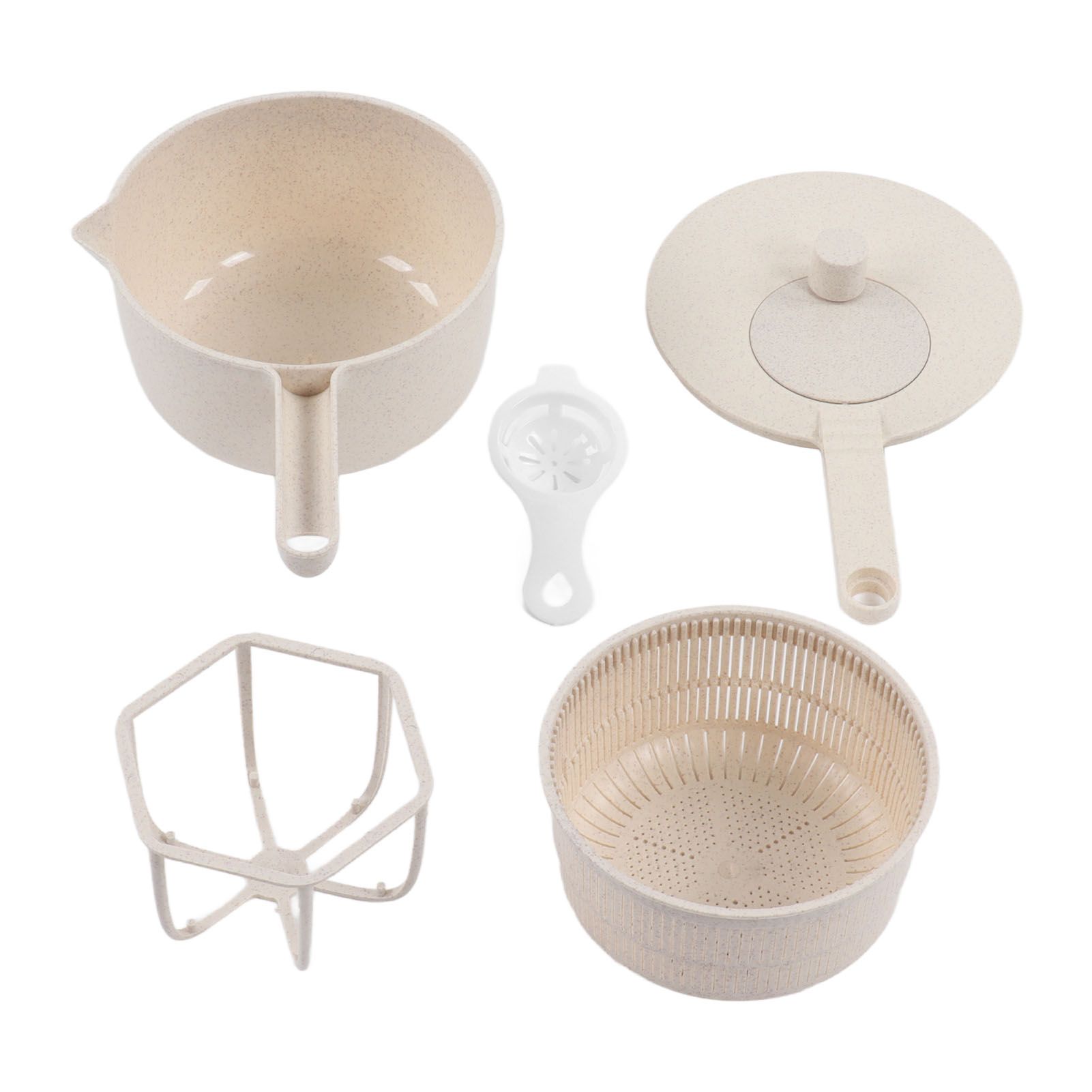 Small Salad Spinner BPA Free Multipurpose Vegetable Washer with Handle and