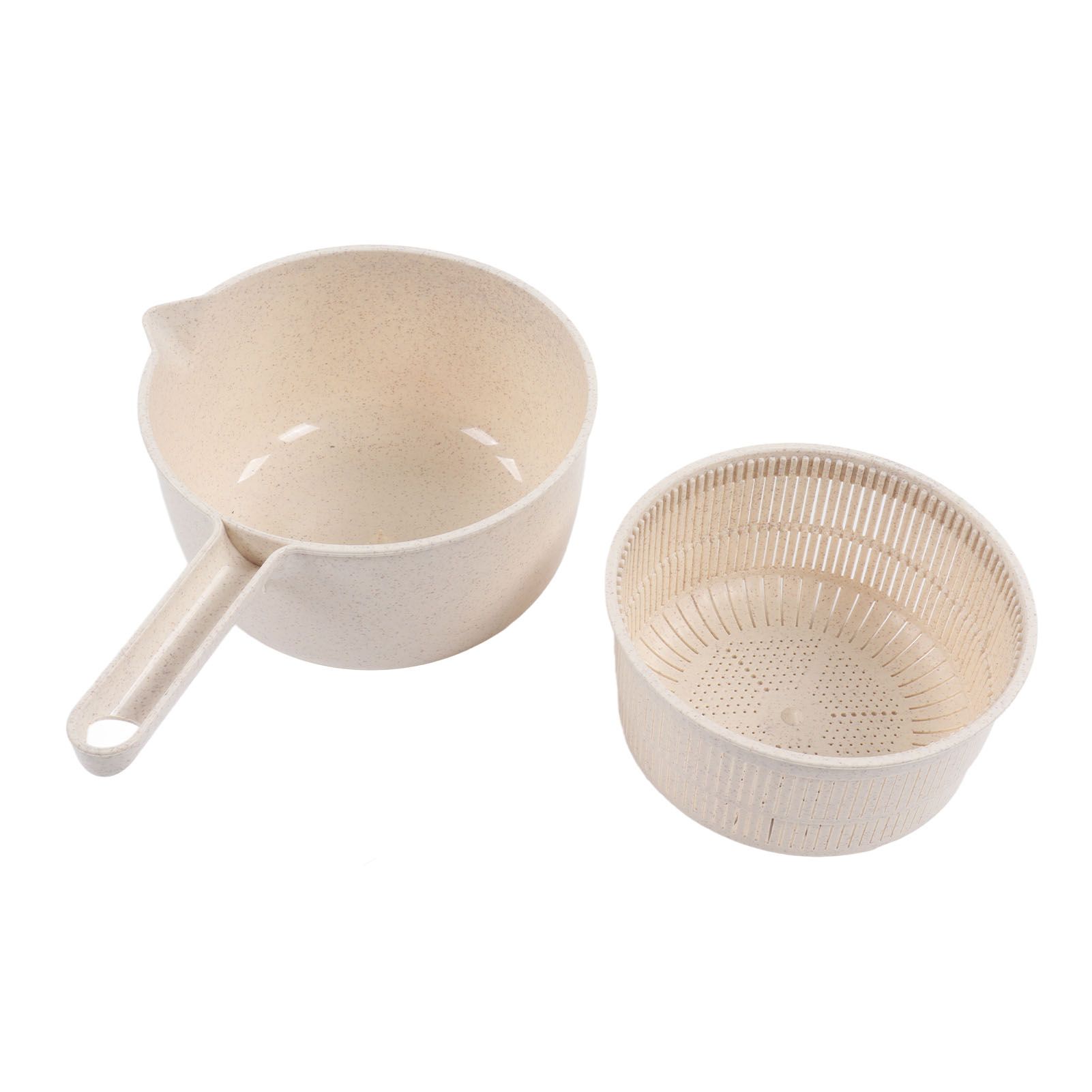 Small Salad Spinner BPA Free Multipurpose Vegetable Washer with Handle and view 9