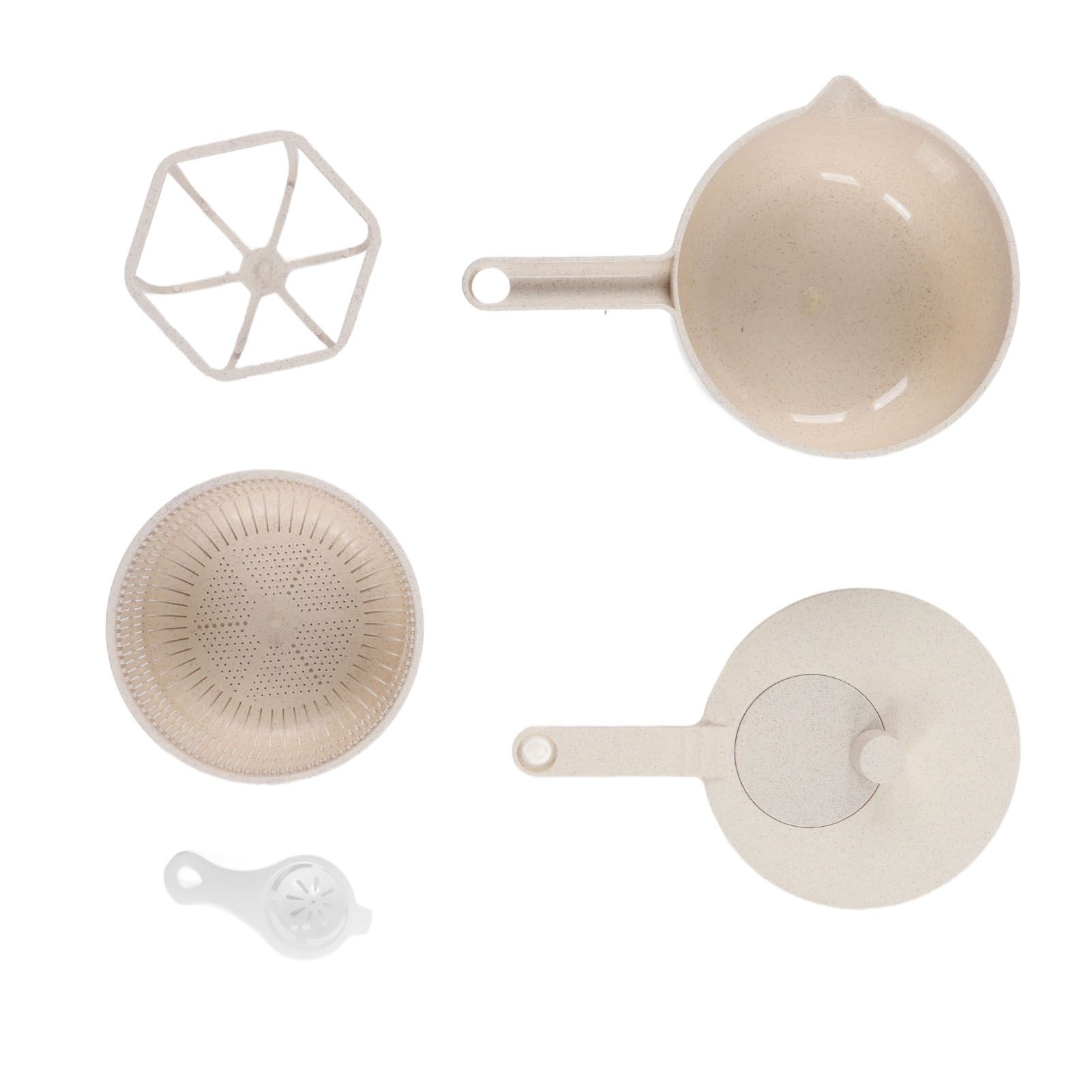 Small Salad Spinner BPA Free Multipurpose Vegetable Washer with Handle and view 10