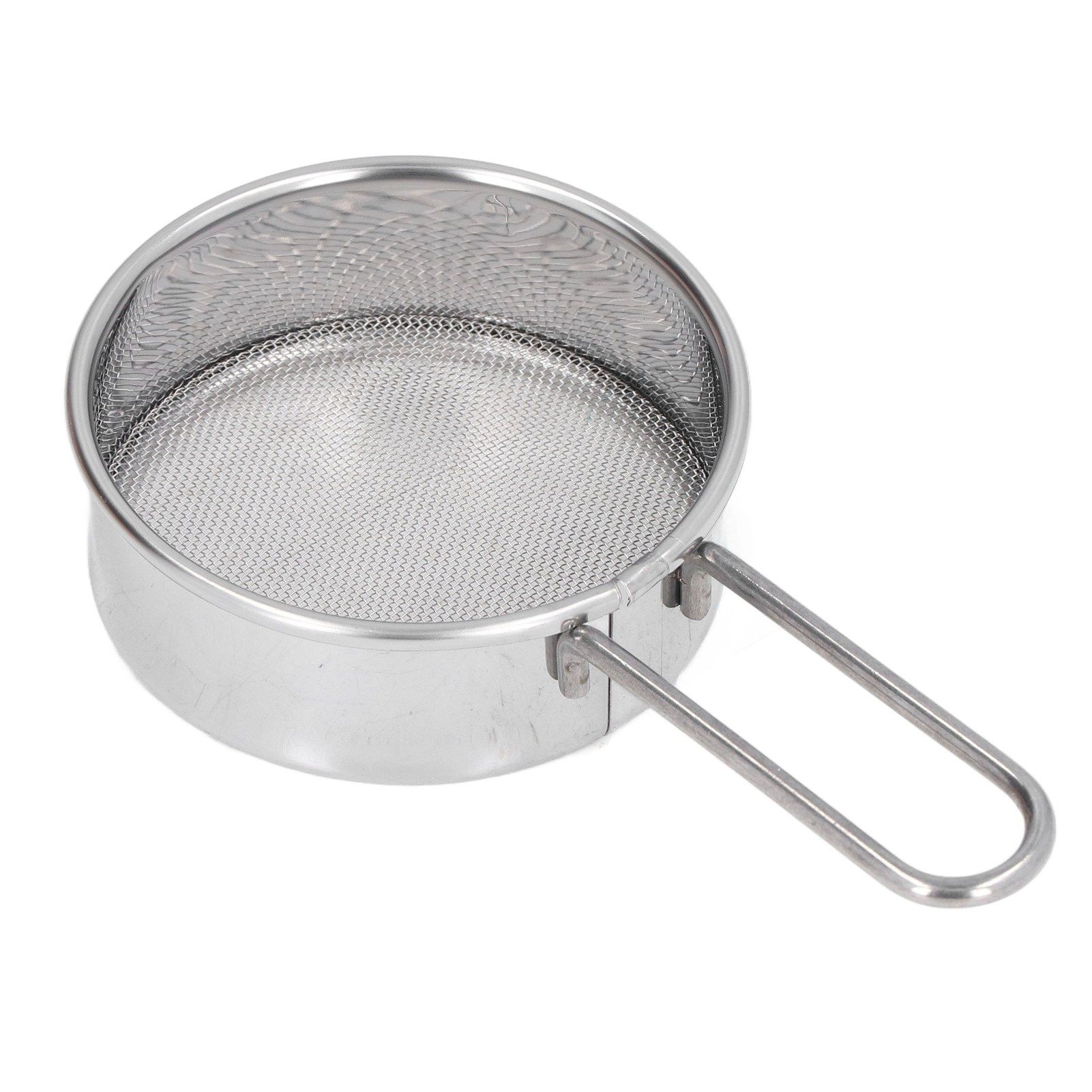 Mini Round Flour Sieve 304 Stainless Steel Fine 40 Mesh Small Professional view 6