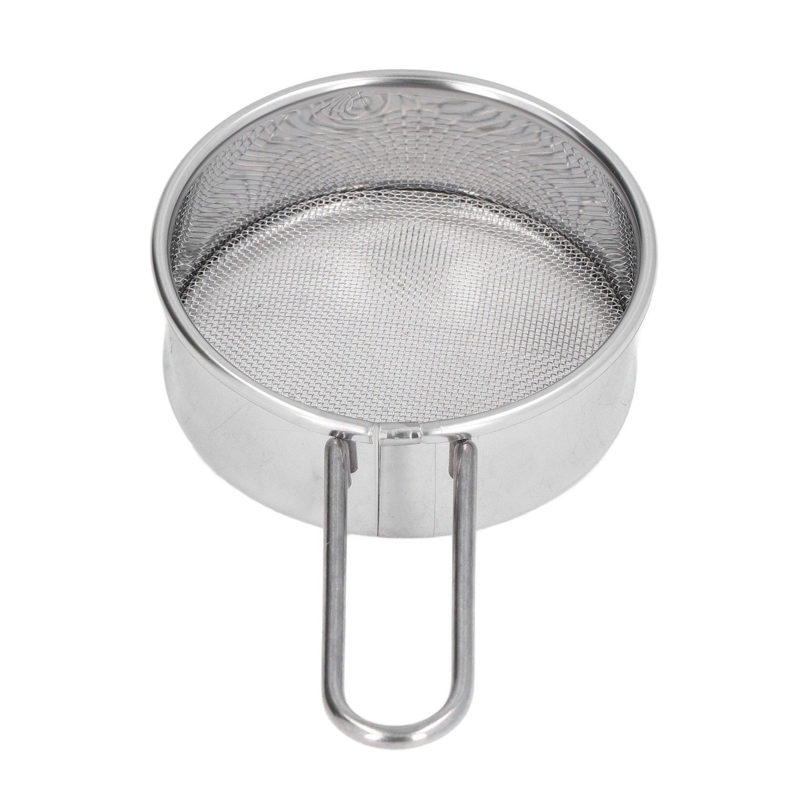 Mini Round Flour Sieve 304 Stainless Steel Fine 40 Mesh Small Professional view 9