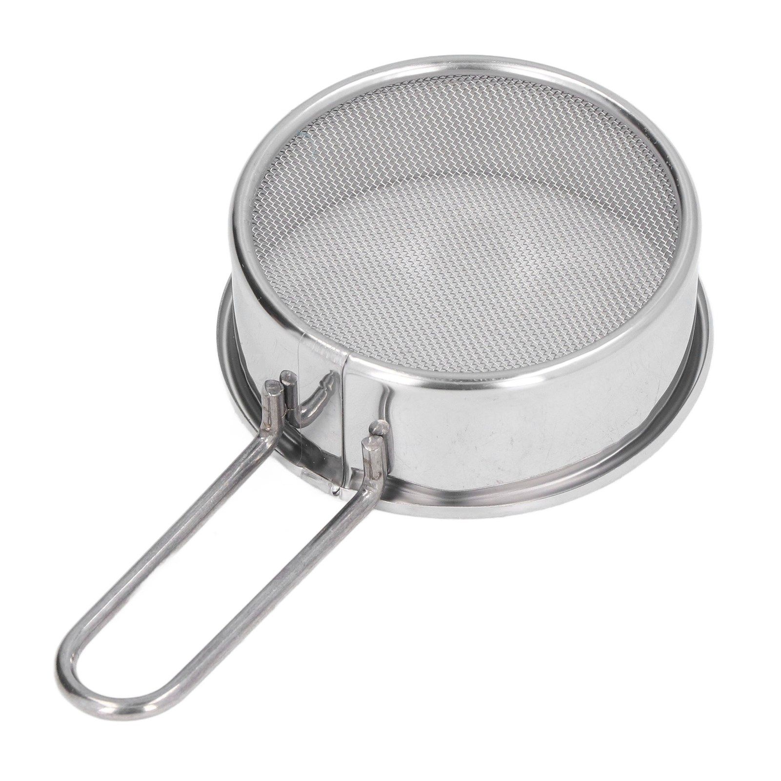 Mini Round Flour Sieve 304 Stainless Steel Fine 40 Mesh Small Professional view 13