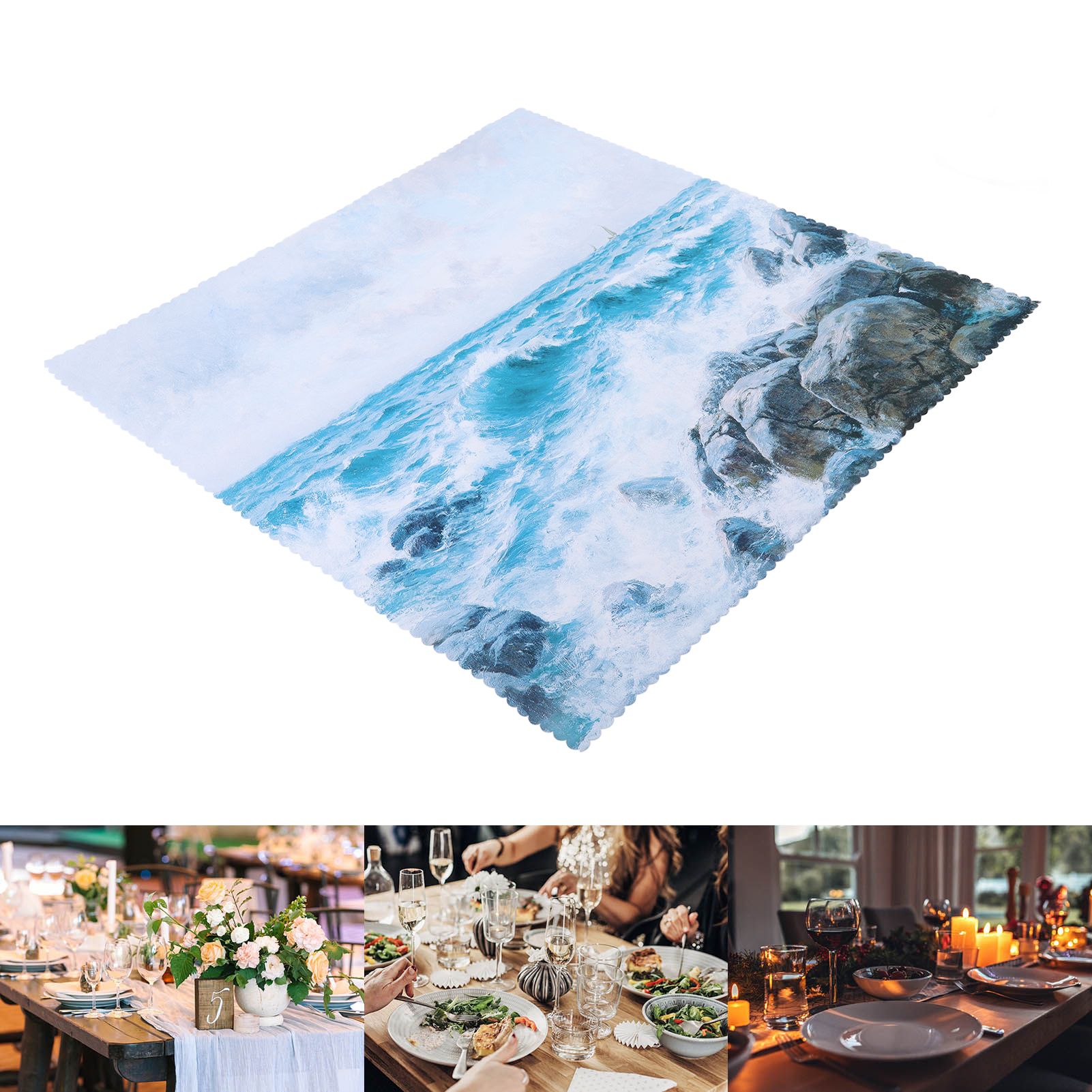Table Cloths Easy Cleaning Natural Casual Style Decorative Practical Polyester view 12