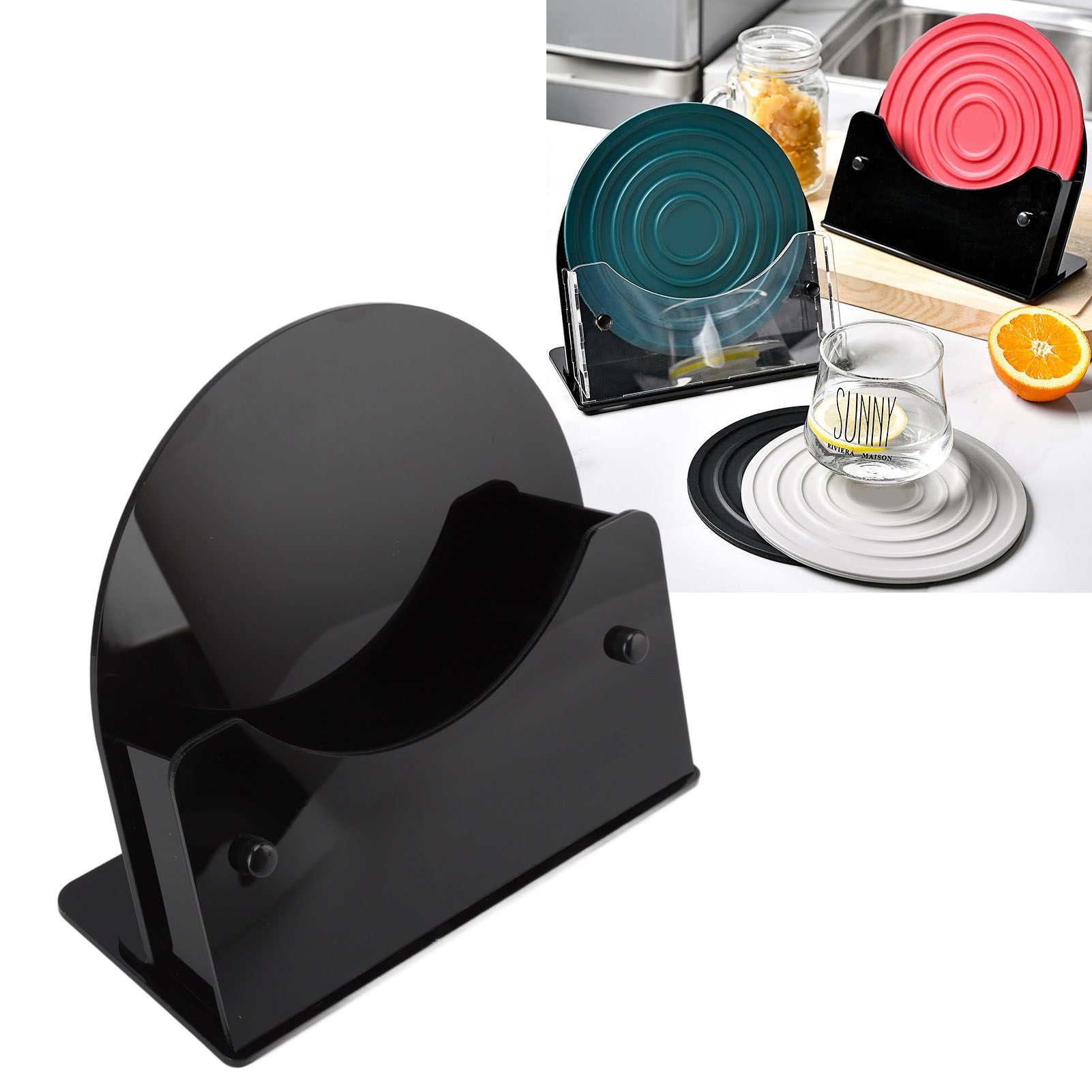Round Placemat Holder Heat Resistant Easy Cleaning Durable Plastic Nonslip Mat view 11