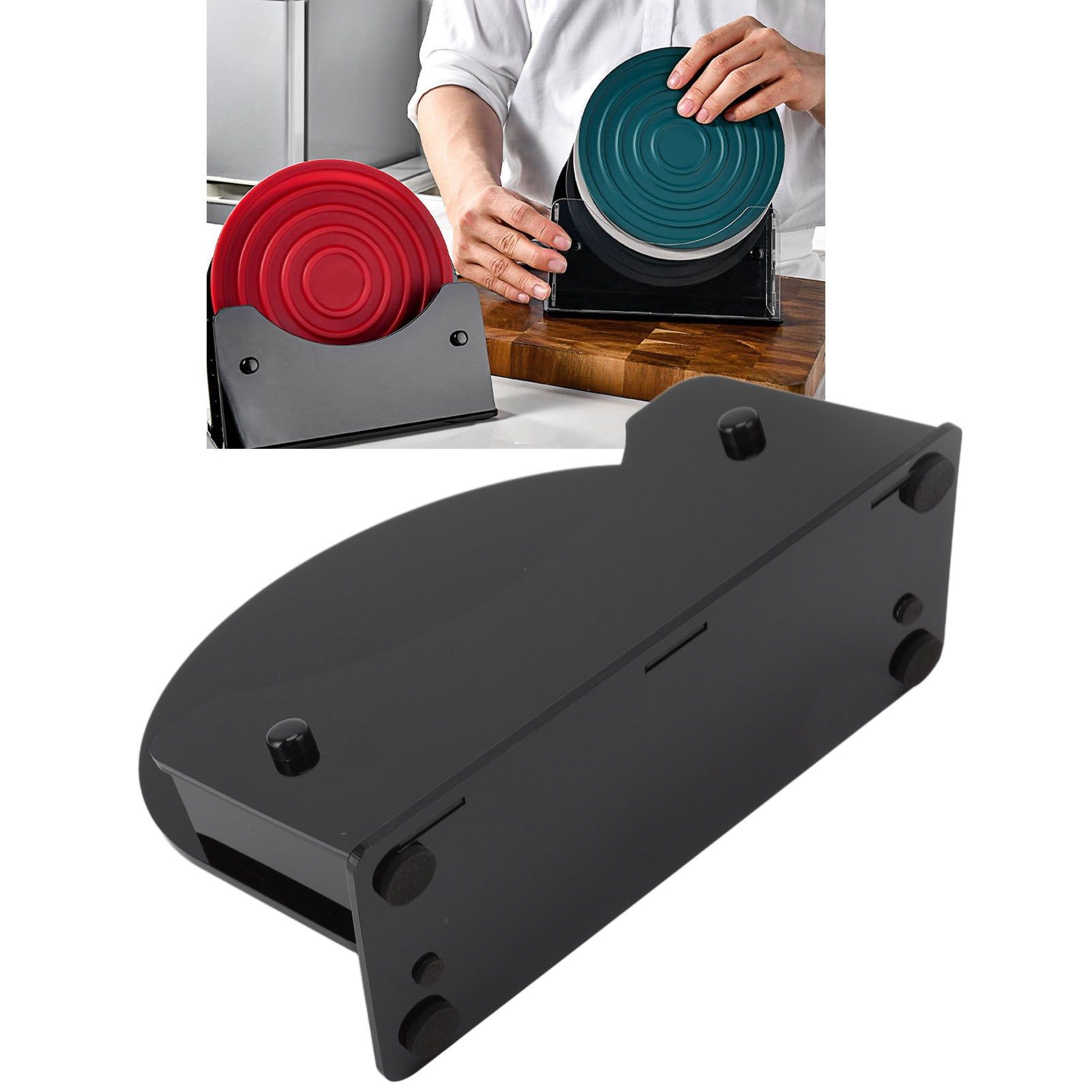 Round Placemat Holder Heat Resistant Easy Cleaning Durable Plastic Nonslip Mat view 12