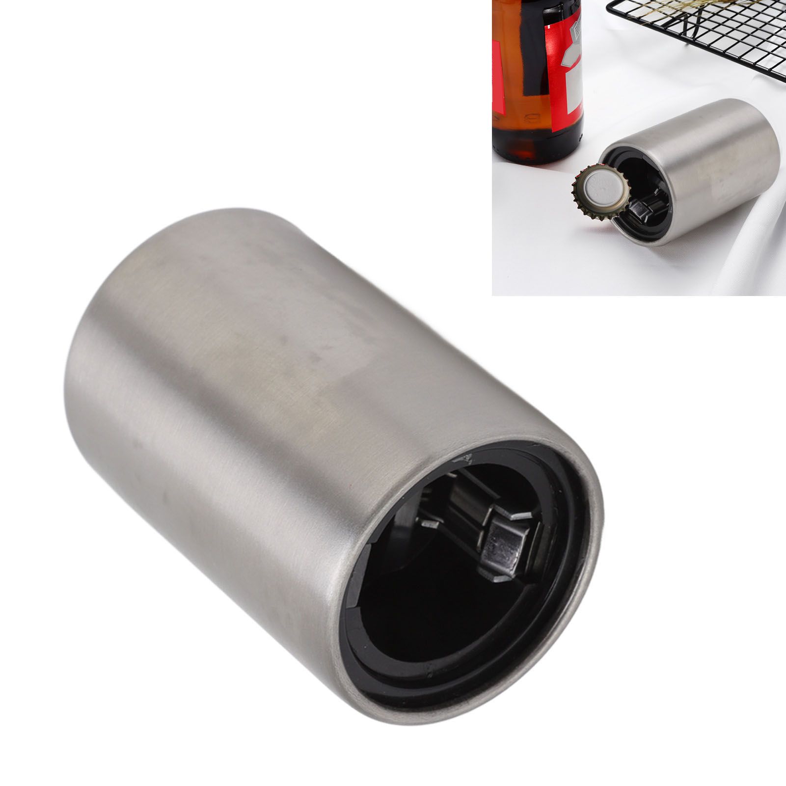 Pressing Beer Bottle Opener Automatic Bottle Opener Stainless Steel Press view 12