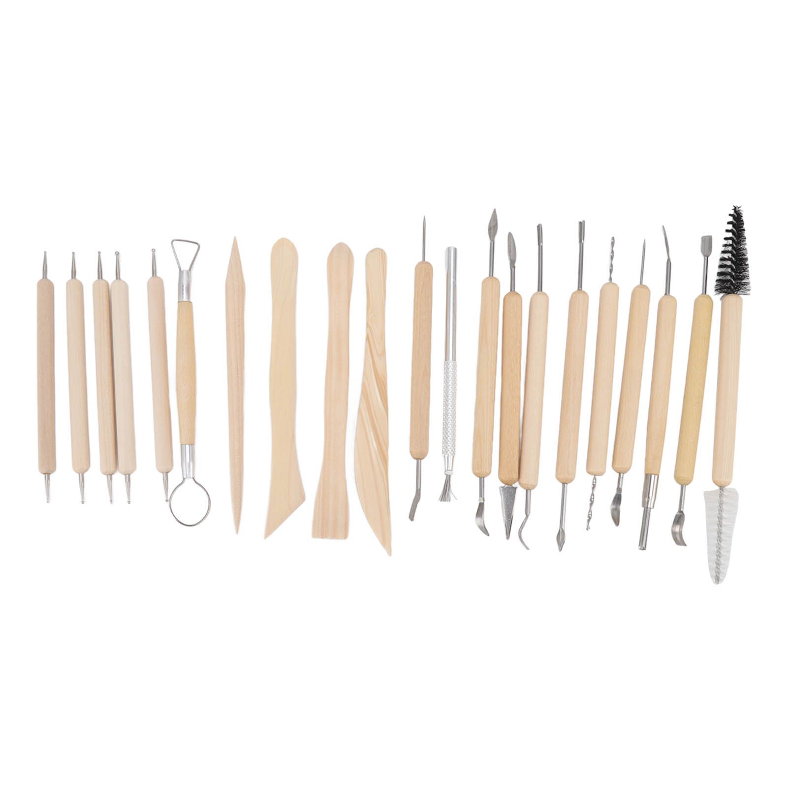 21pcs Polymer Clay Tools Polymer Clay Sculpting Tools with Storage Bag for view 7