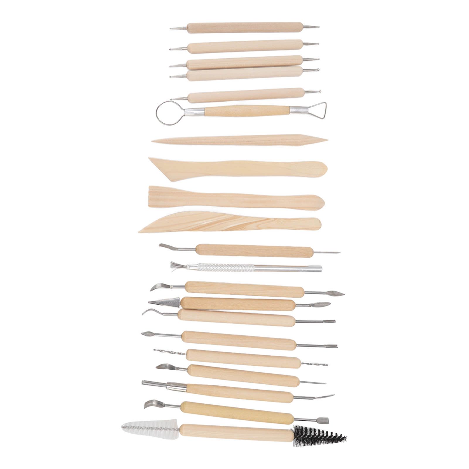 21pcs Polymer Clay Tools Polymer Clay Sculpting Tools with Storage Bag for view 10