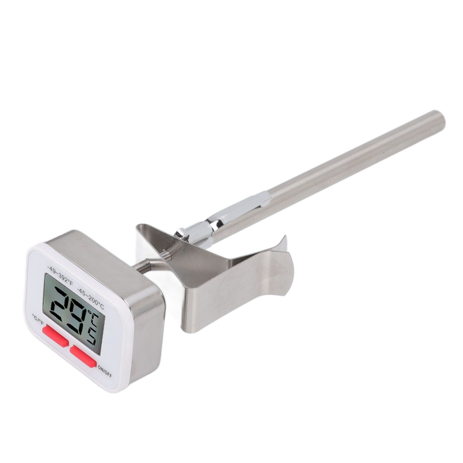 Food Thermometer Regulable Clip Large Display Screen Detachable Stainless view 5