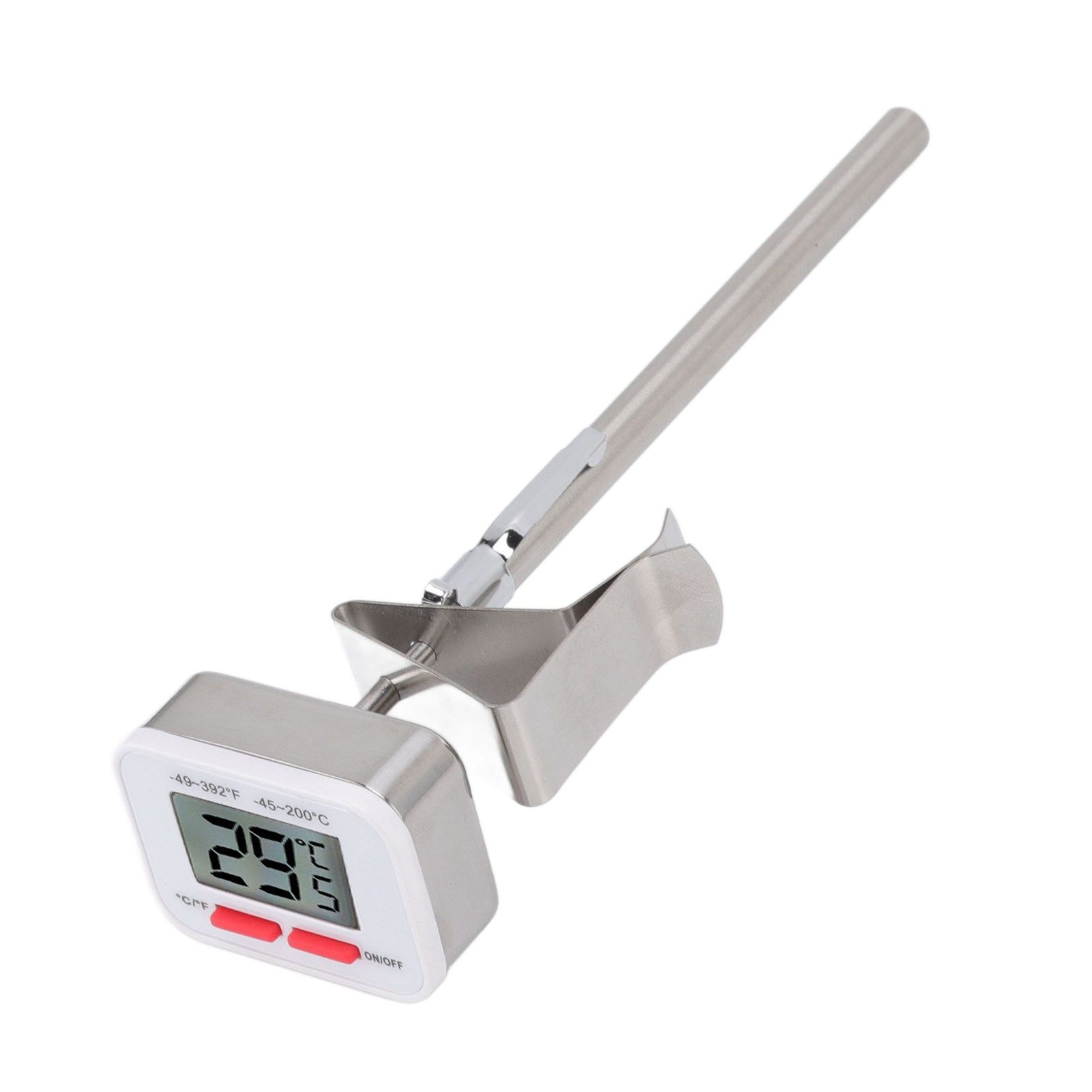 Food Thermometer Regulable Clip Large Display Screen Detachable Stainless view 9