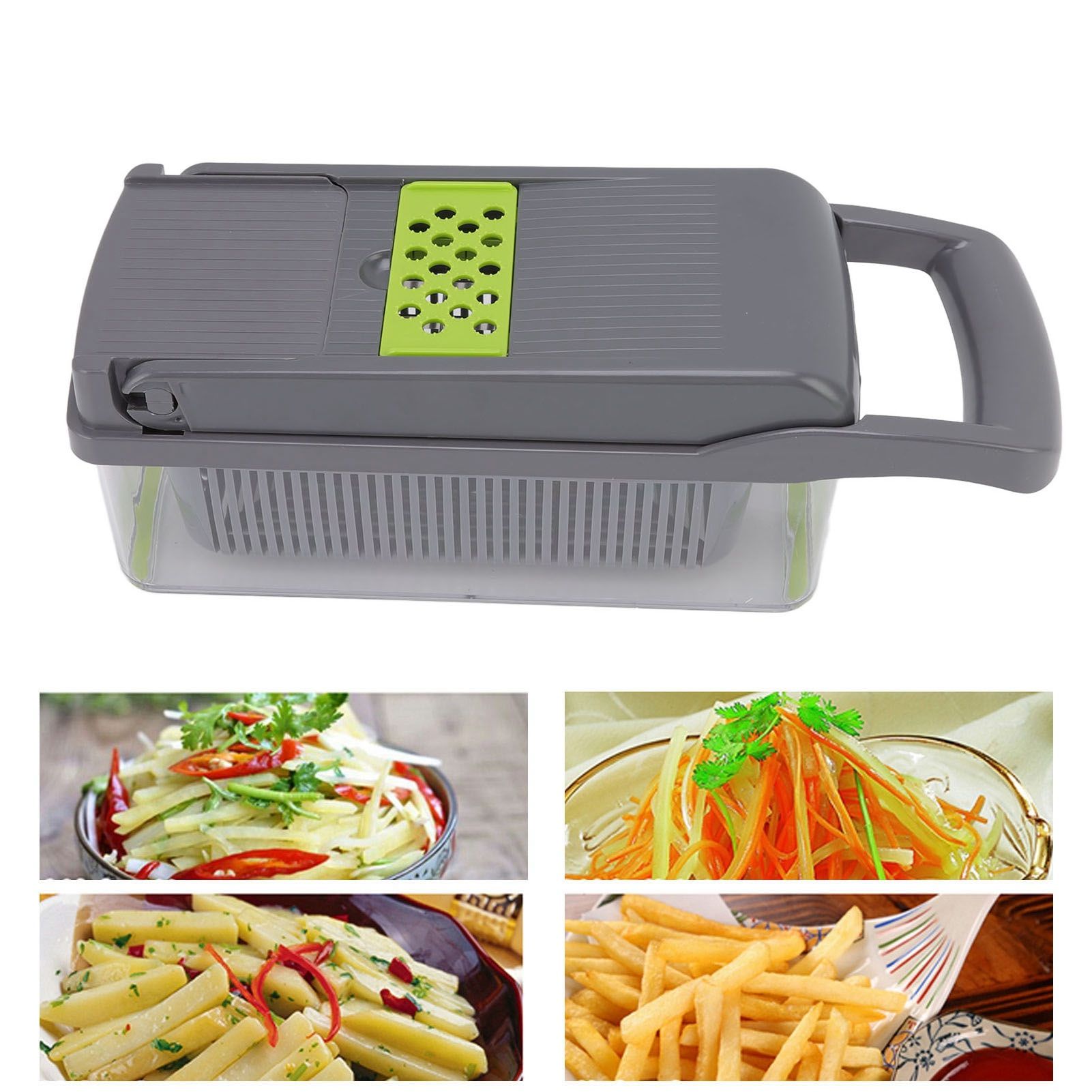 Multifunctional Vegetable Cutter with Egg White Separator 6 Blades Garlic view 11