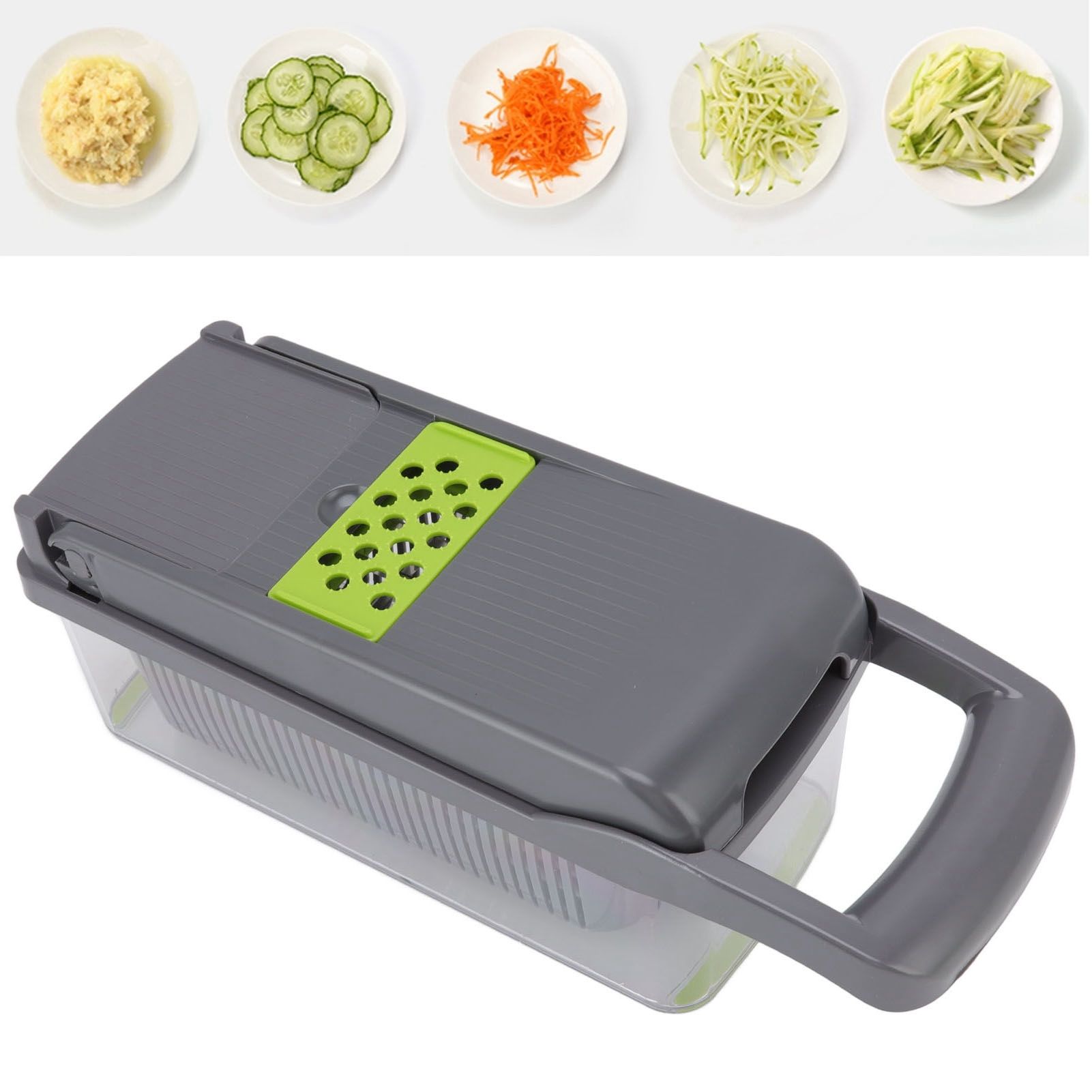 Multifunctional Vegetable Cutter with Egg White Separator 6 Blades Garlic view 12