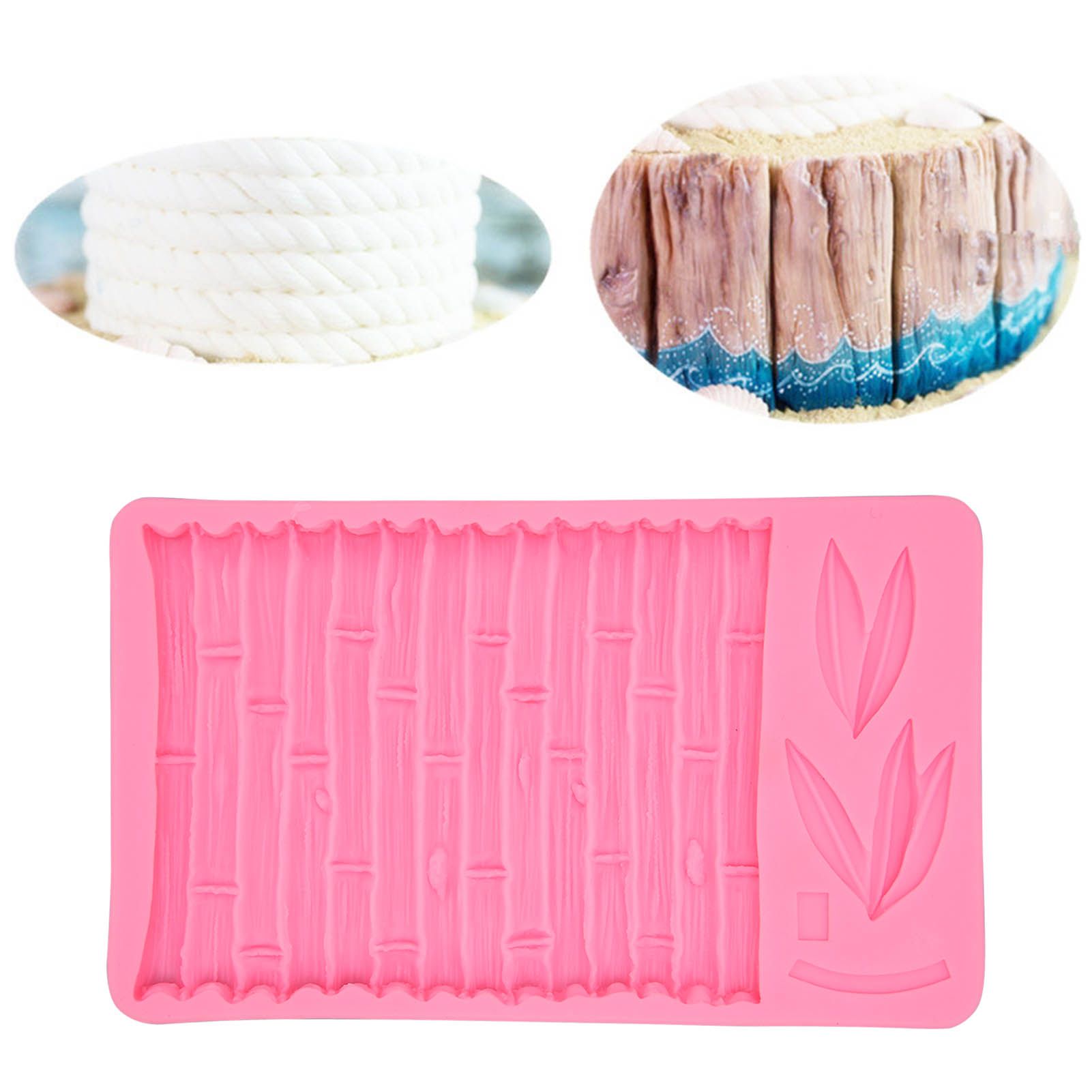 Chinese Style Bamboo Leaf Silicone Mold Bamboo Pattern Baking Mould for DIY view 12