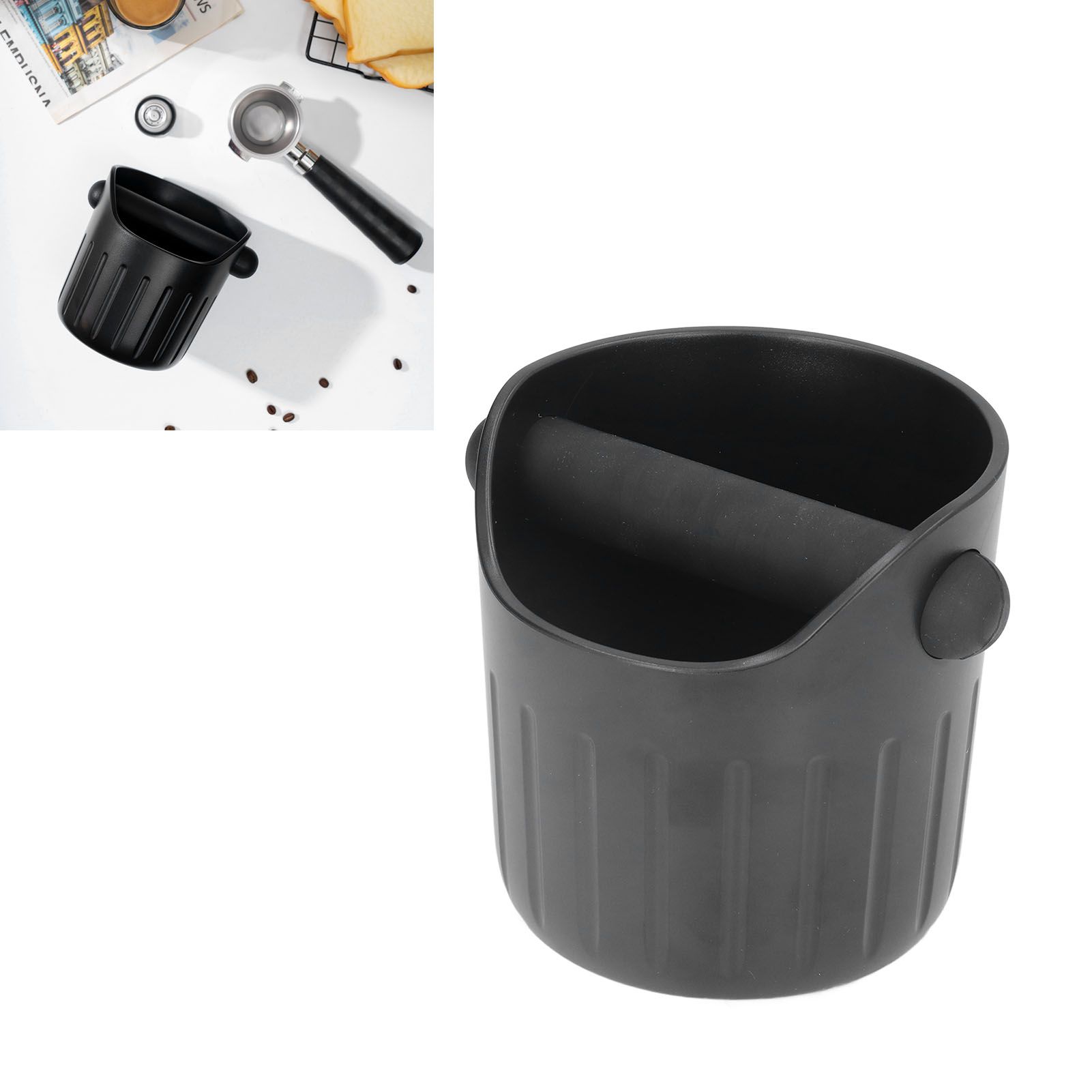Coffee Grounds Bucket Portable ABS Coffee Knock Box with Skid Resistance view 11