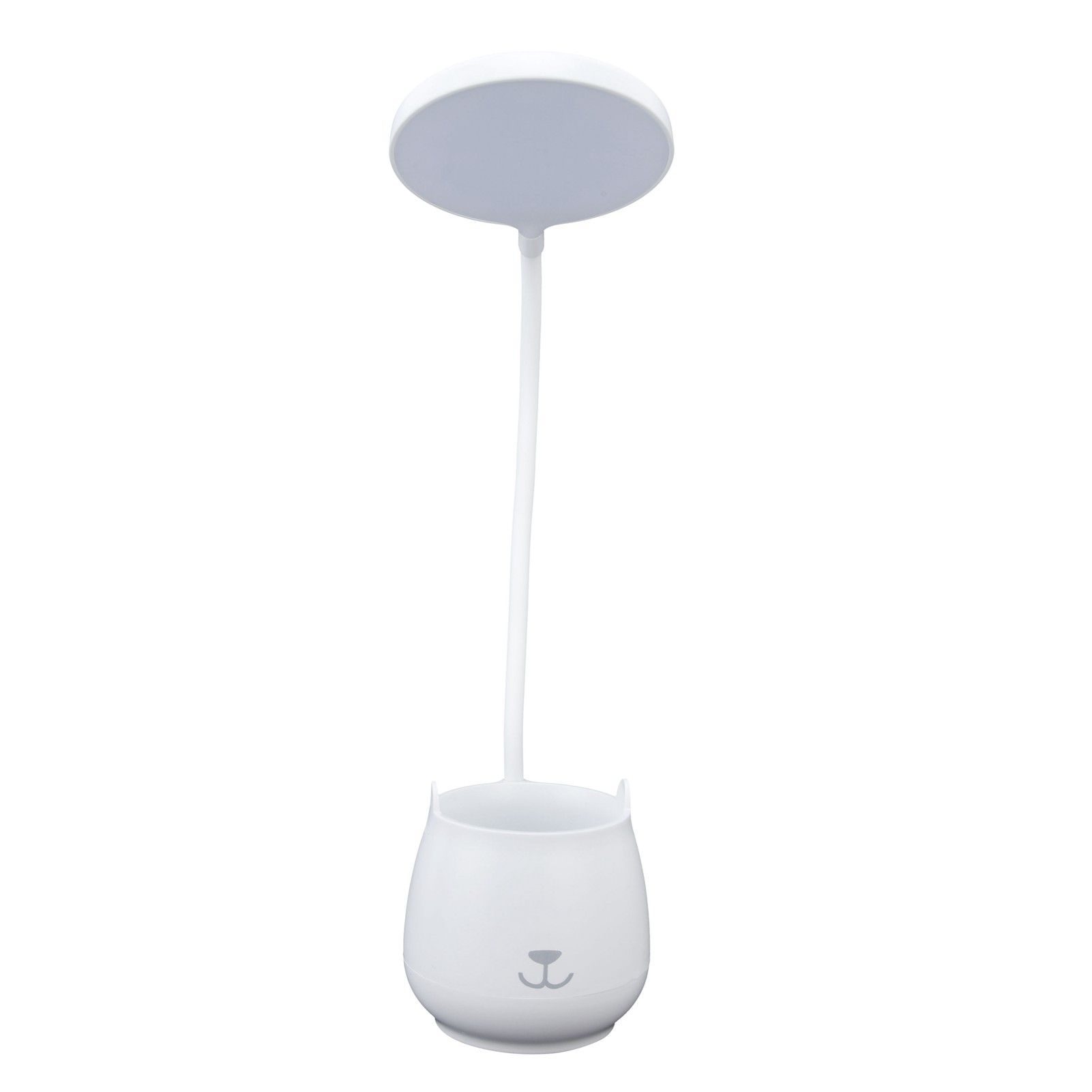 LED Desk Lamp Plastic Flexible Desk LED Light with Pen Holder for Table view 4