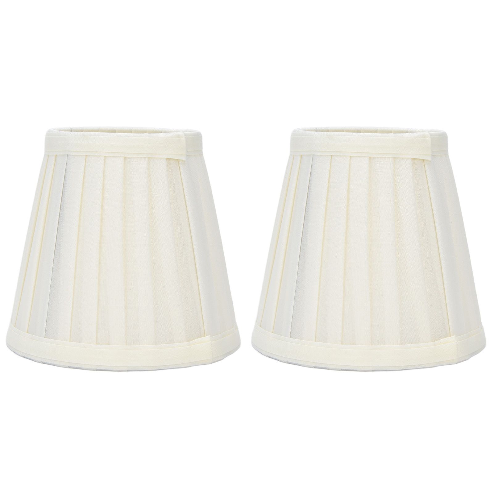 2 Pcs Double Small Lamp Shade Clip On Bulb Comfortable Material Barrel Fabric