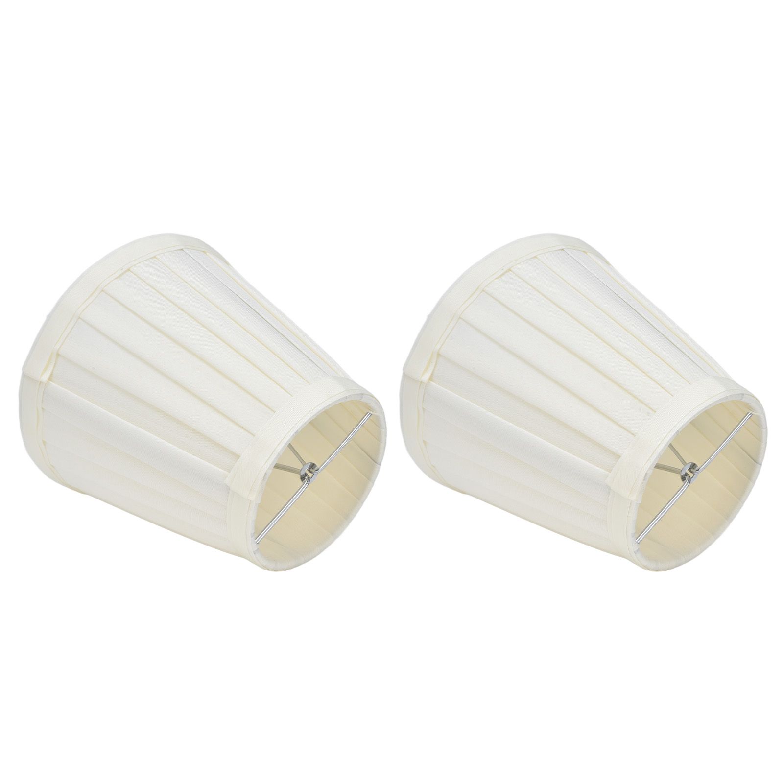 2 Pcs Double Small Lamp Shade Clip On Bulb Comfortable Material Barrel Fabric view 4