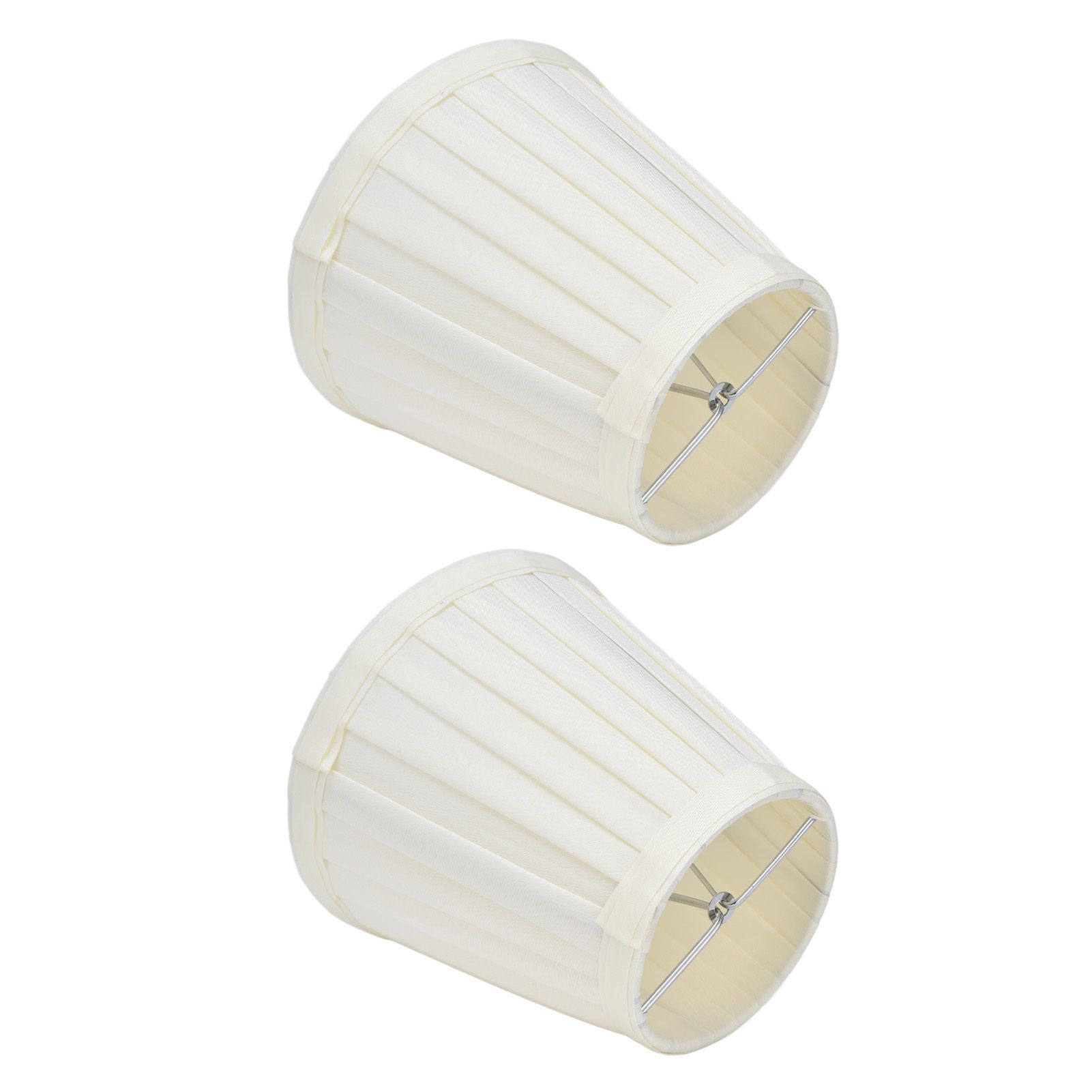 2 Pcs Double Small Lamp Shade Clip On Bulb Comfortable Material Barrel Fabric view 5