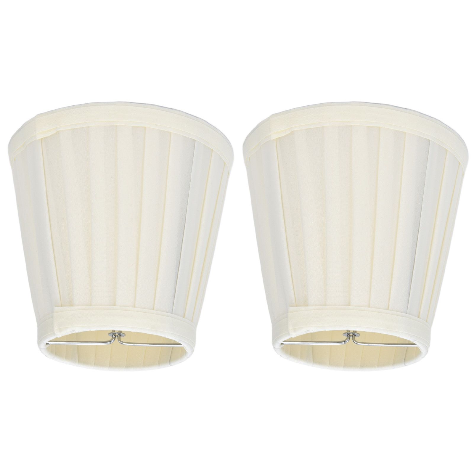 2 Pcs Double Small Lamp Shade Clip On Bulb Comfortable Material Barrel Fabric view 8