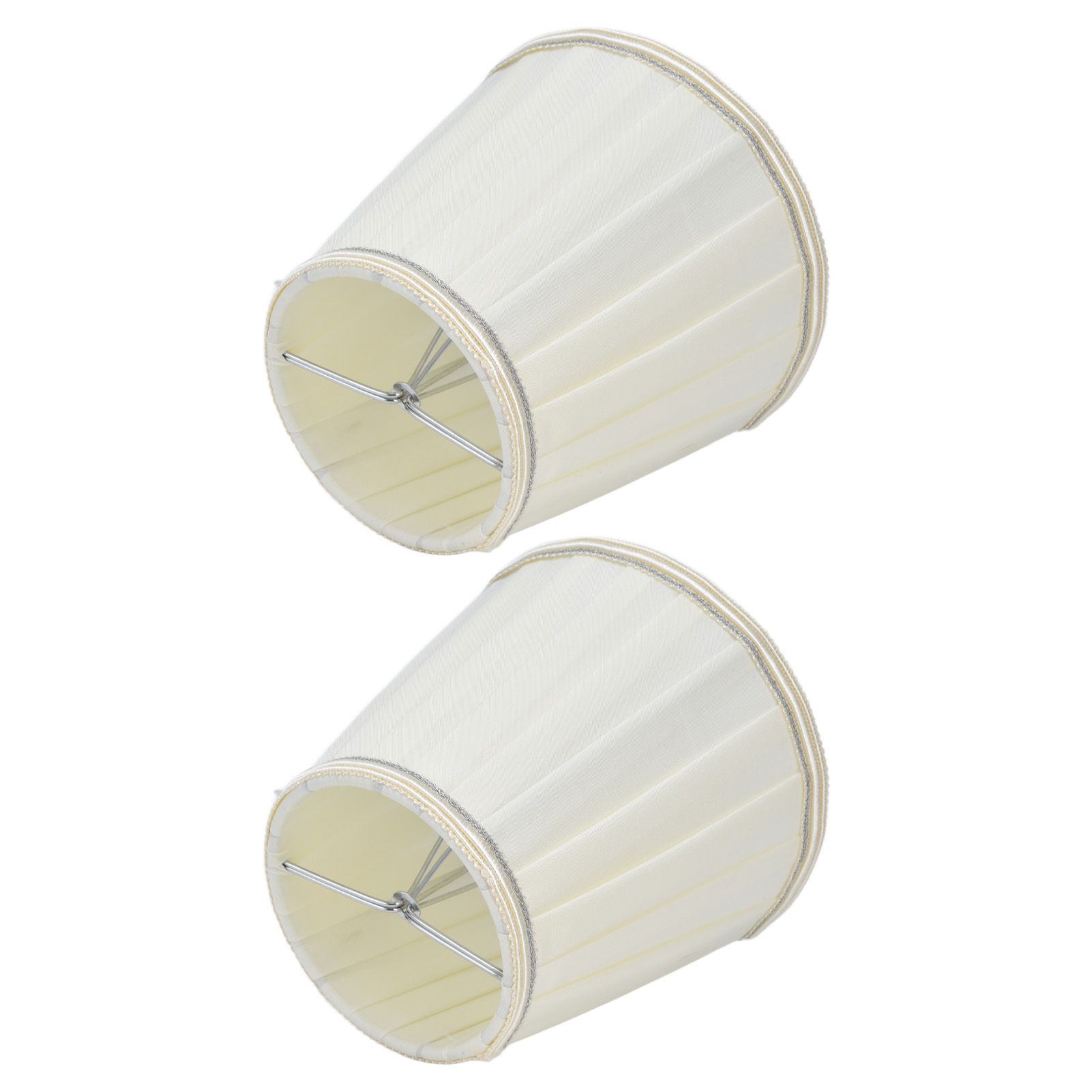 2 Pcs Double Small Lamp Shade Clip On Bulb Comfortable Material Barrel Fabric view 6