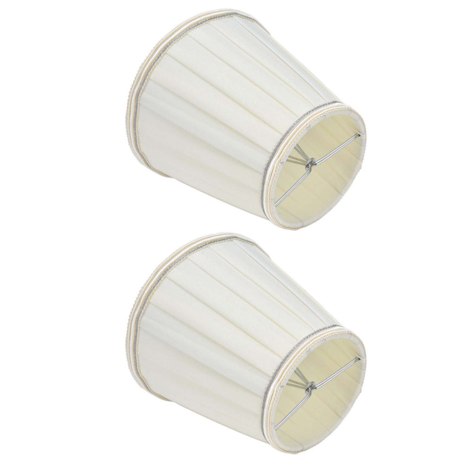 2 Pcs Double Small Lamp Shade Clip On Bulb Comfortable Material Barrel Fabric view 10