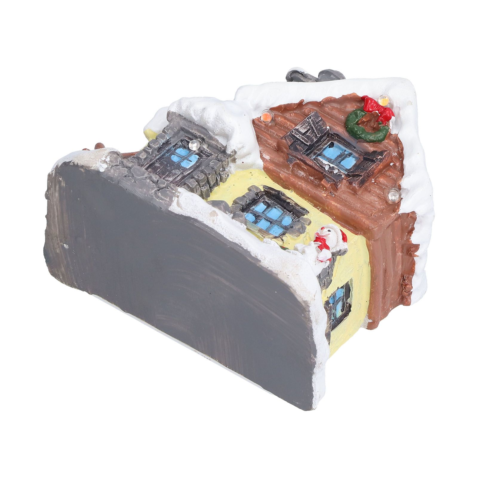 Winter Snow Christmas Houses Miniature Indoor Village Building Santa Houses view 8