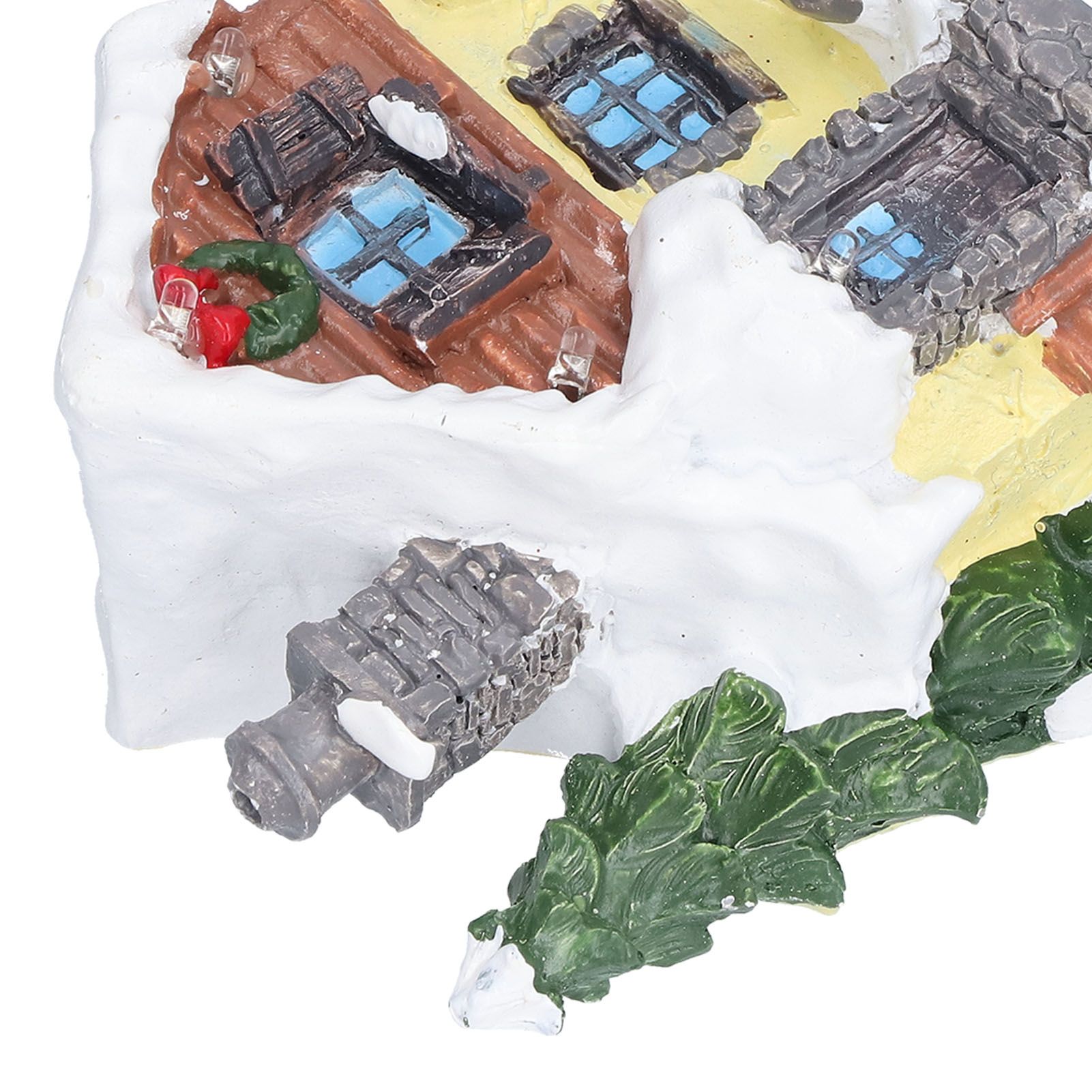 Winter Snow Christmas Houses Miniature Indoor Village Building Santa Houses view 14