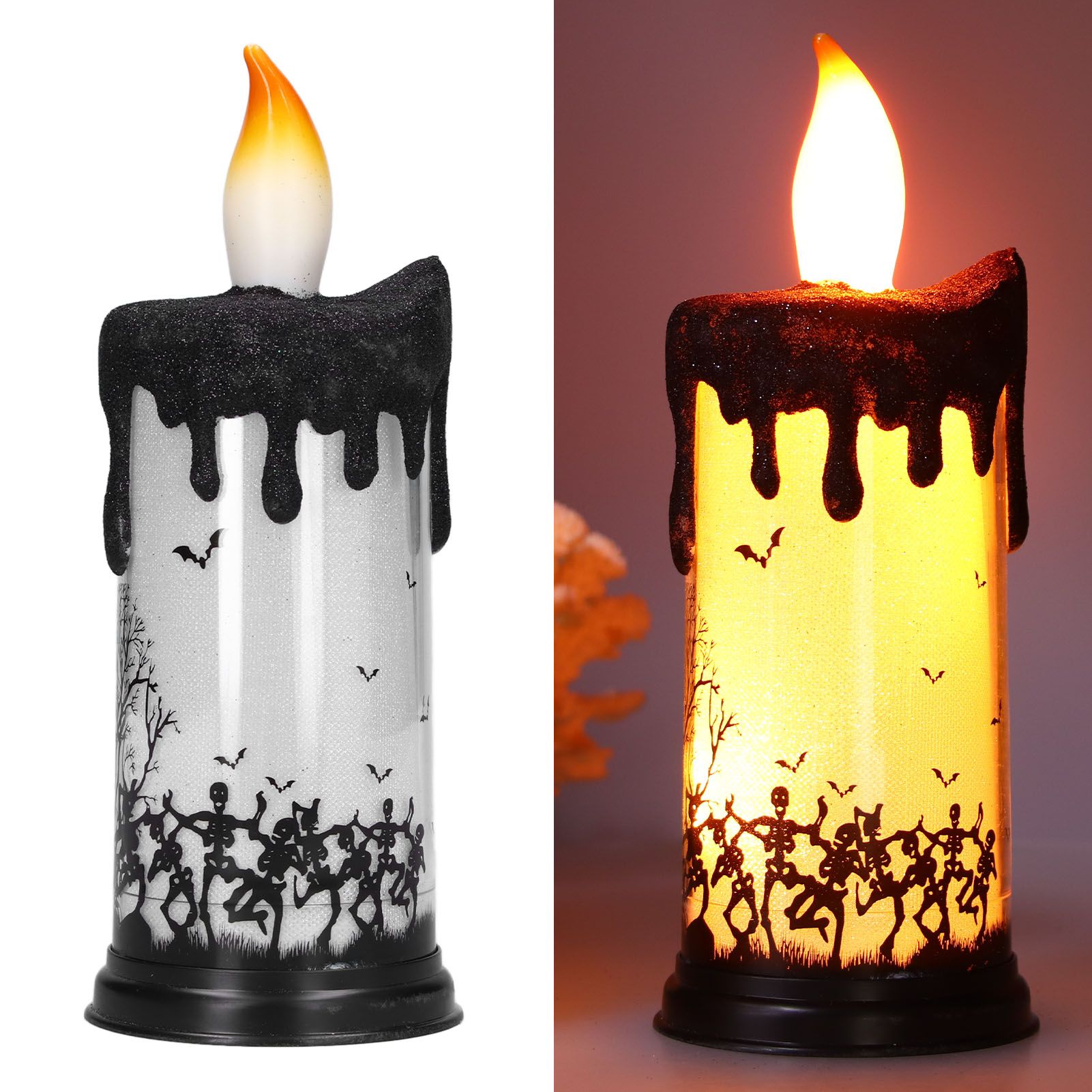 Halloween Snow Globe Candles Light LED Terrorist Decoration Electronic Candle view 8