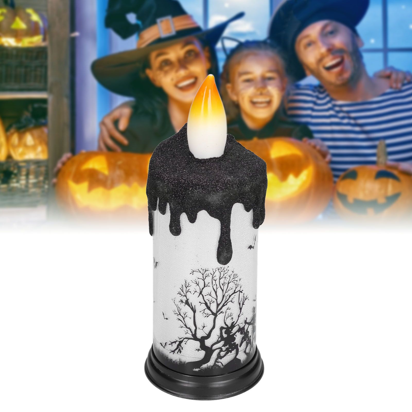 Halloween Snow Globe Candles Light LED Terrorist Decoration Electronic Candle view 12