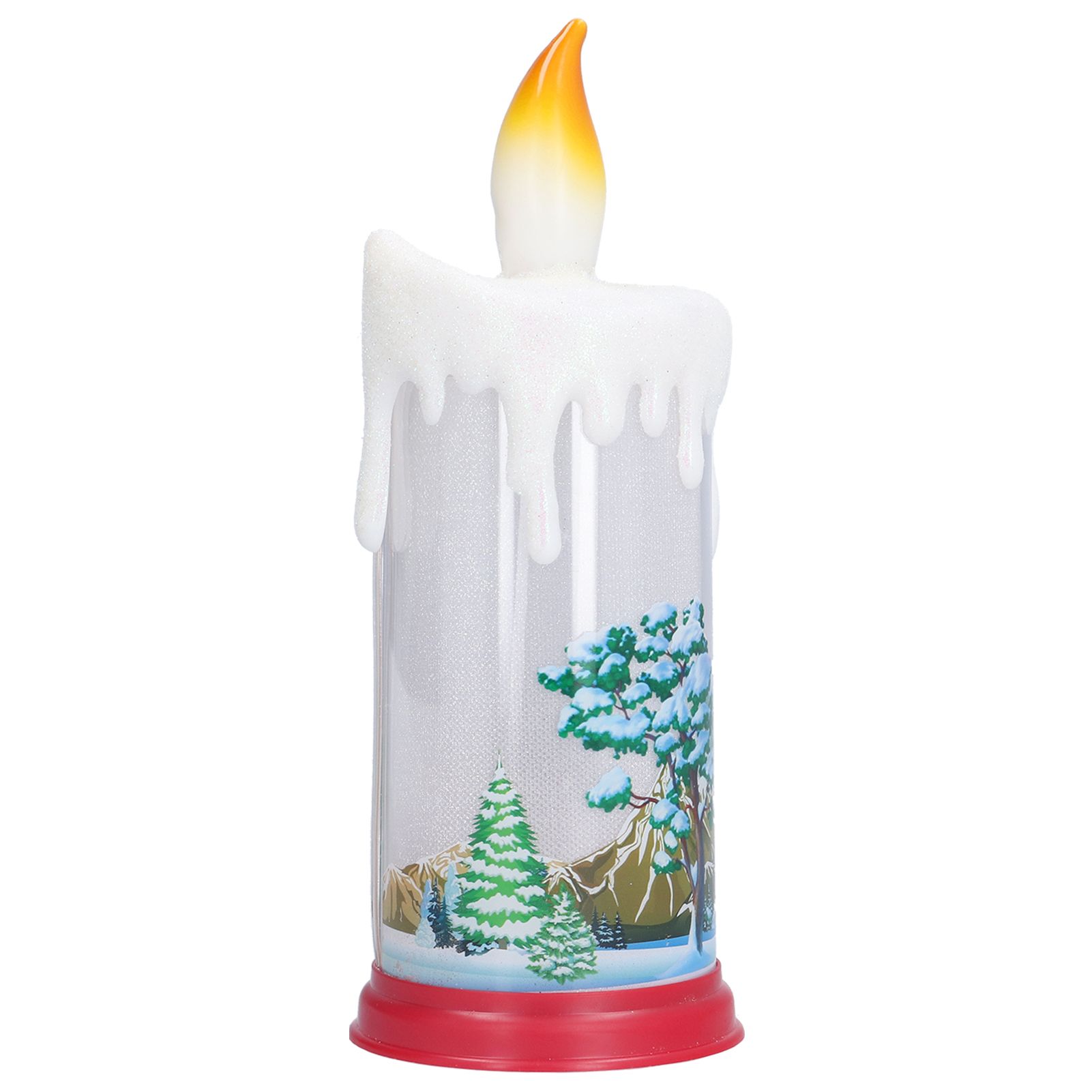 Christmas Flameless Candles LED Simulation Flame Santa Decorating Night Light view 4