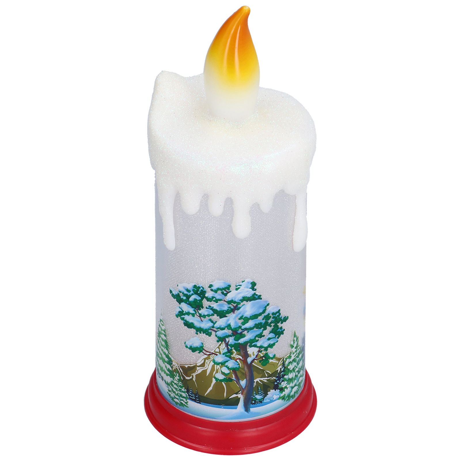 Christmas Flameless Candles LED Simulation Flame Santa Decorating Night Light view 7