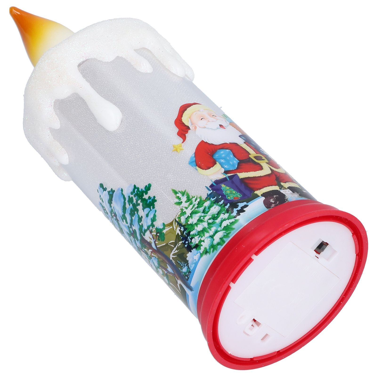Christmas Flameless Candles LED Simulation Flame Santa Decorating Night Light view 9
