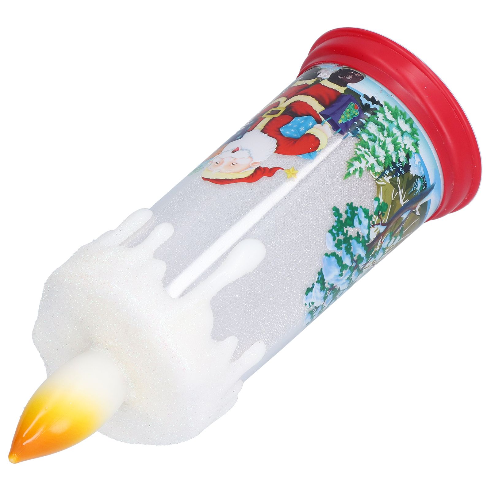 Christmas Flameless Candles LED Simulation Flame Santa Decorating Night Light view 10