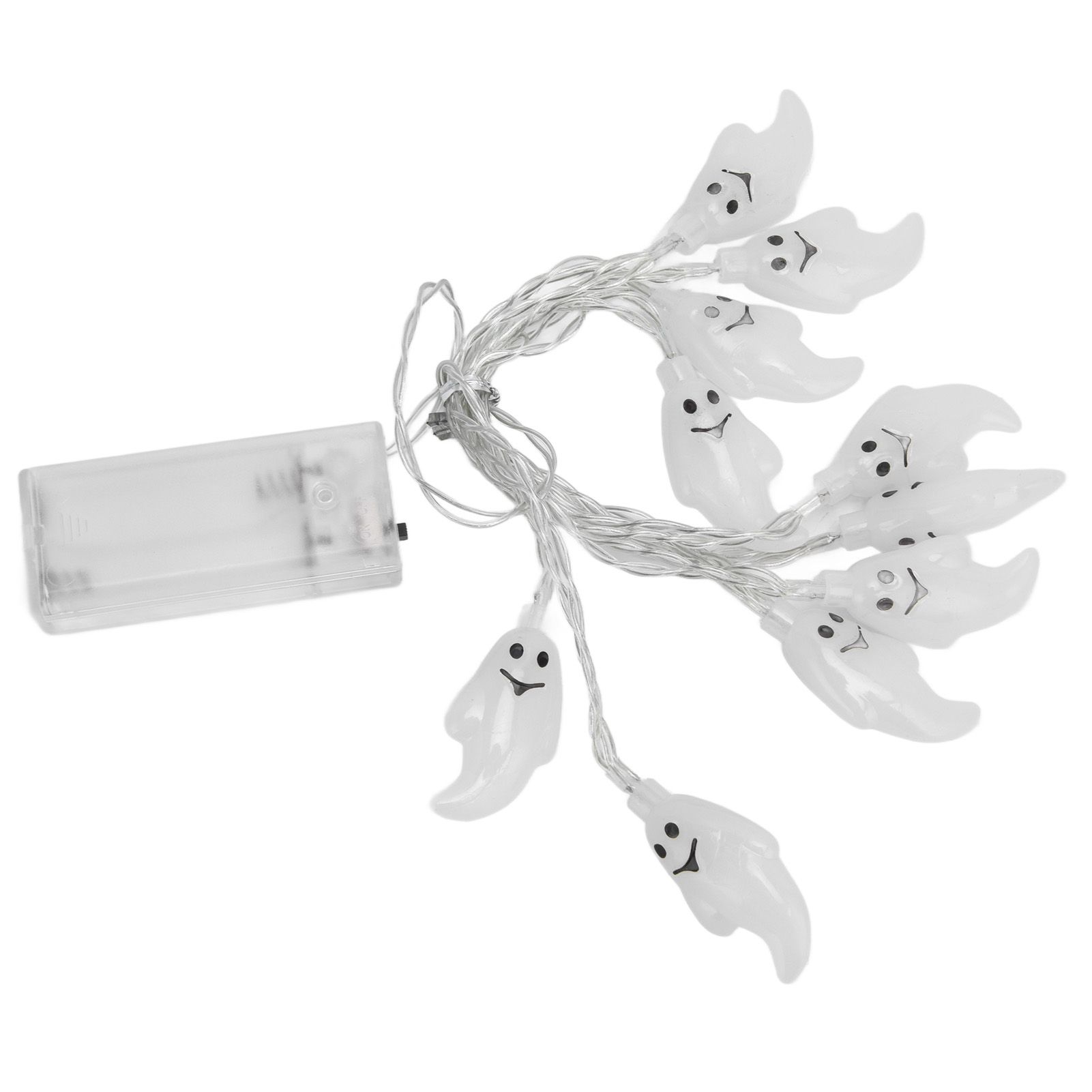 Halloween String Lights 10LED Battery Powered Decorative Ghost String Lamps view 2